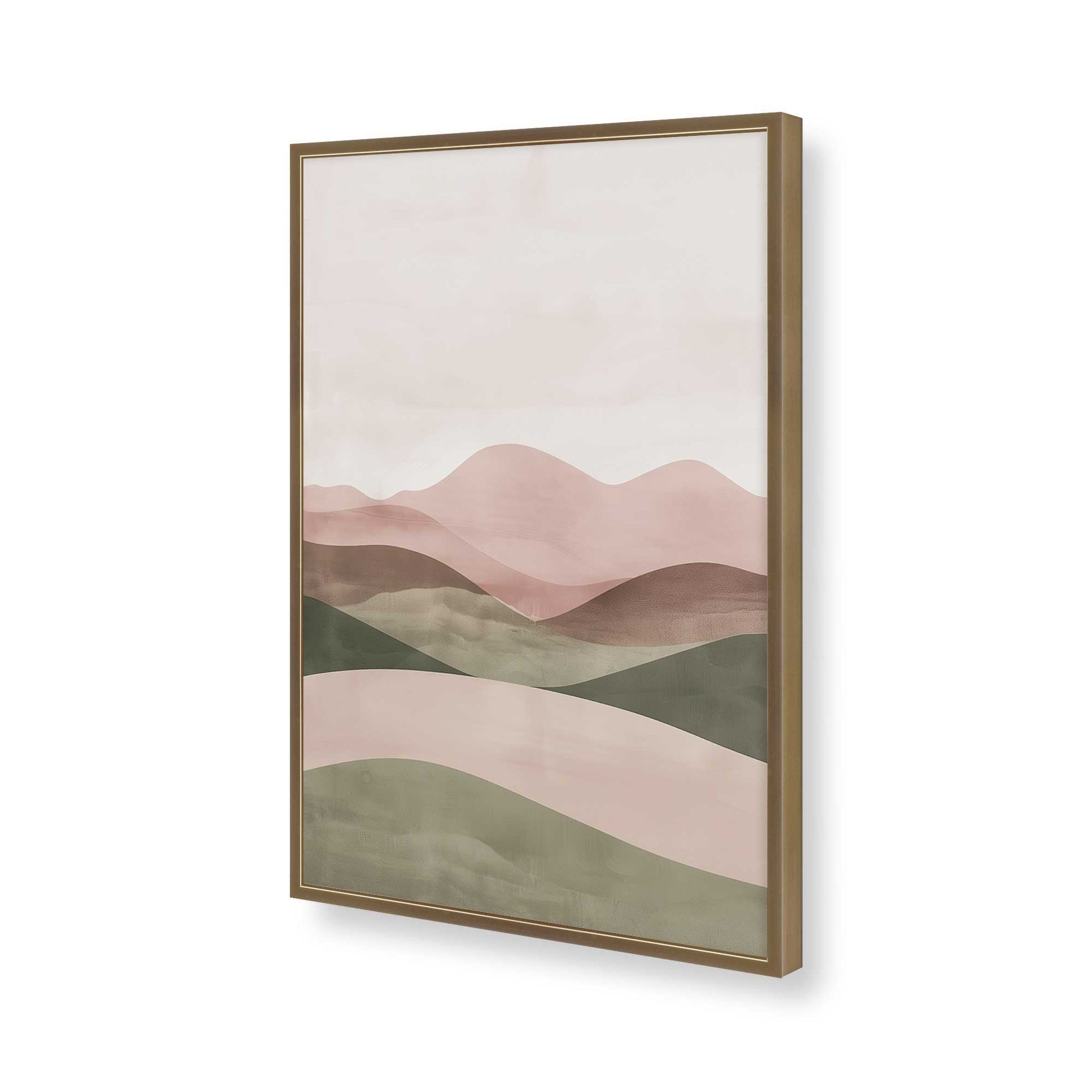 [Color:Brushed Gold], Picture of art in a Brushed Gold frame of the corner