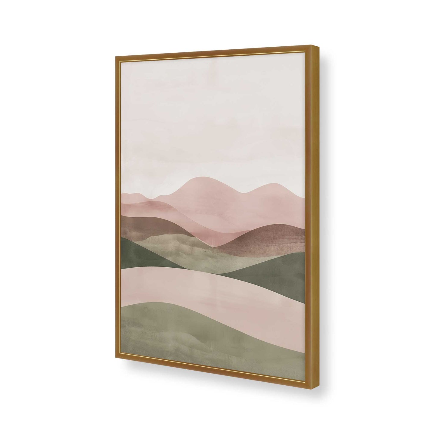 [Color:Polished Gold], Picture of art in a Polished Gold frame of the corner