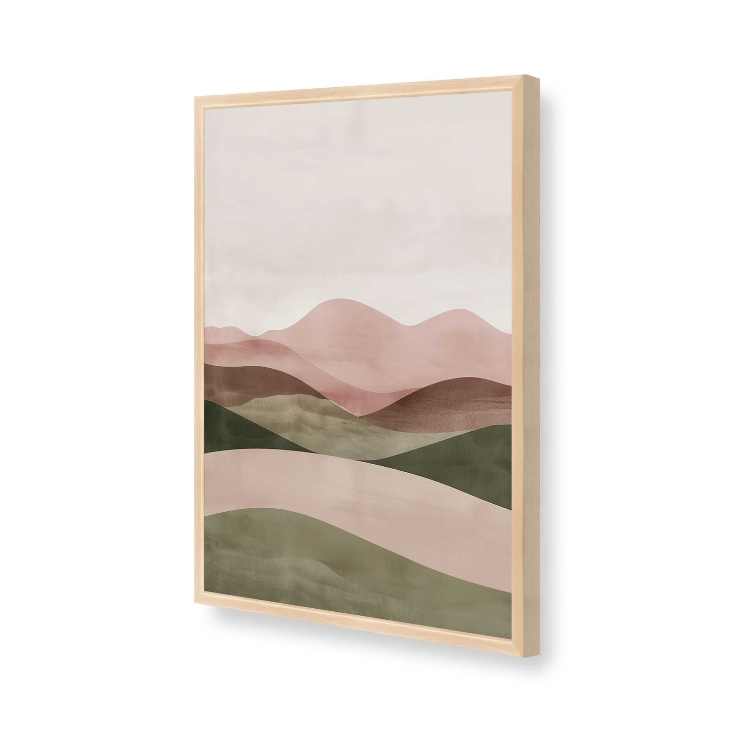 [Color:Raw Maple], Picture of art in a Raw Maple frame of the corner