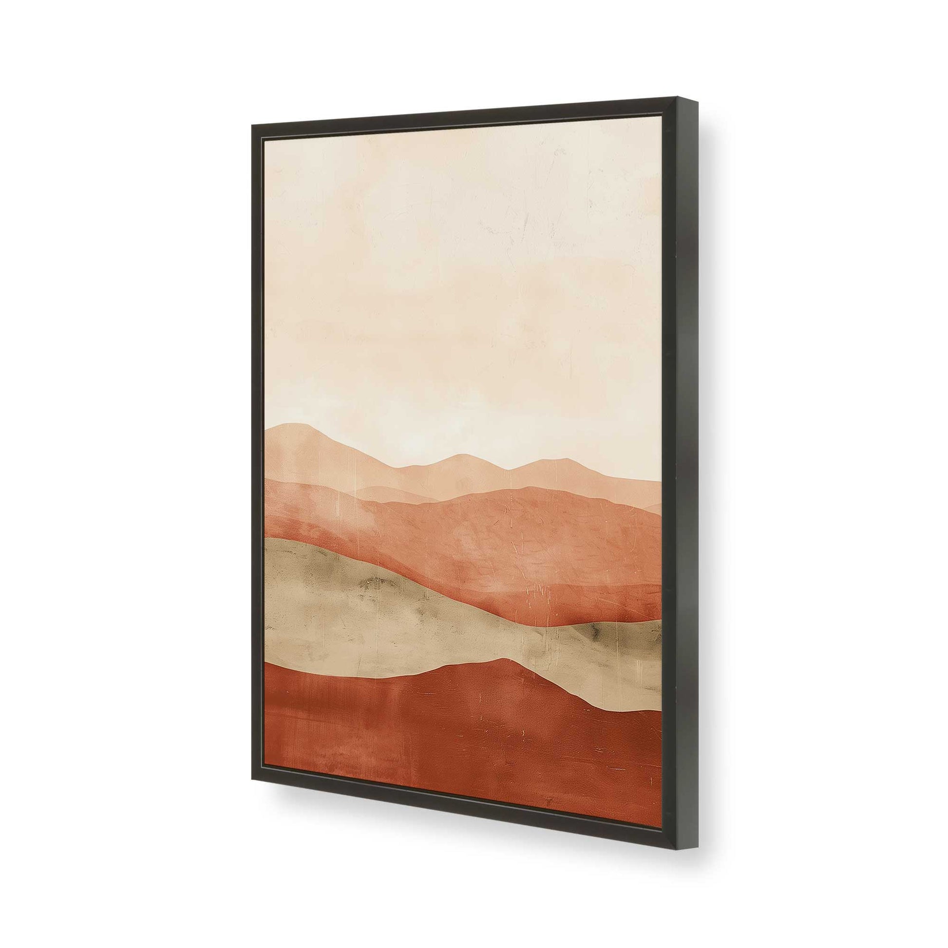 [Color:Satin Black], Picture of art in a Satin Black frame of the corner