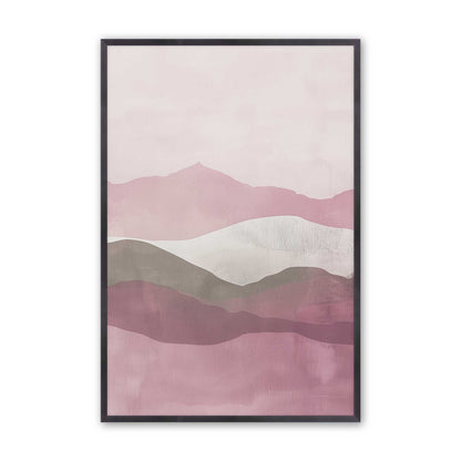Blush Pink and Sage Green Abstract Mountain Set - Set of 3 Prints