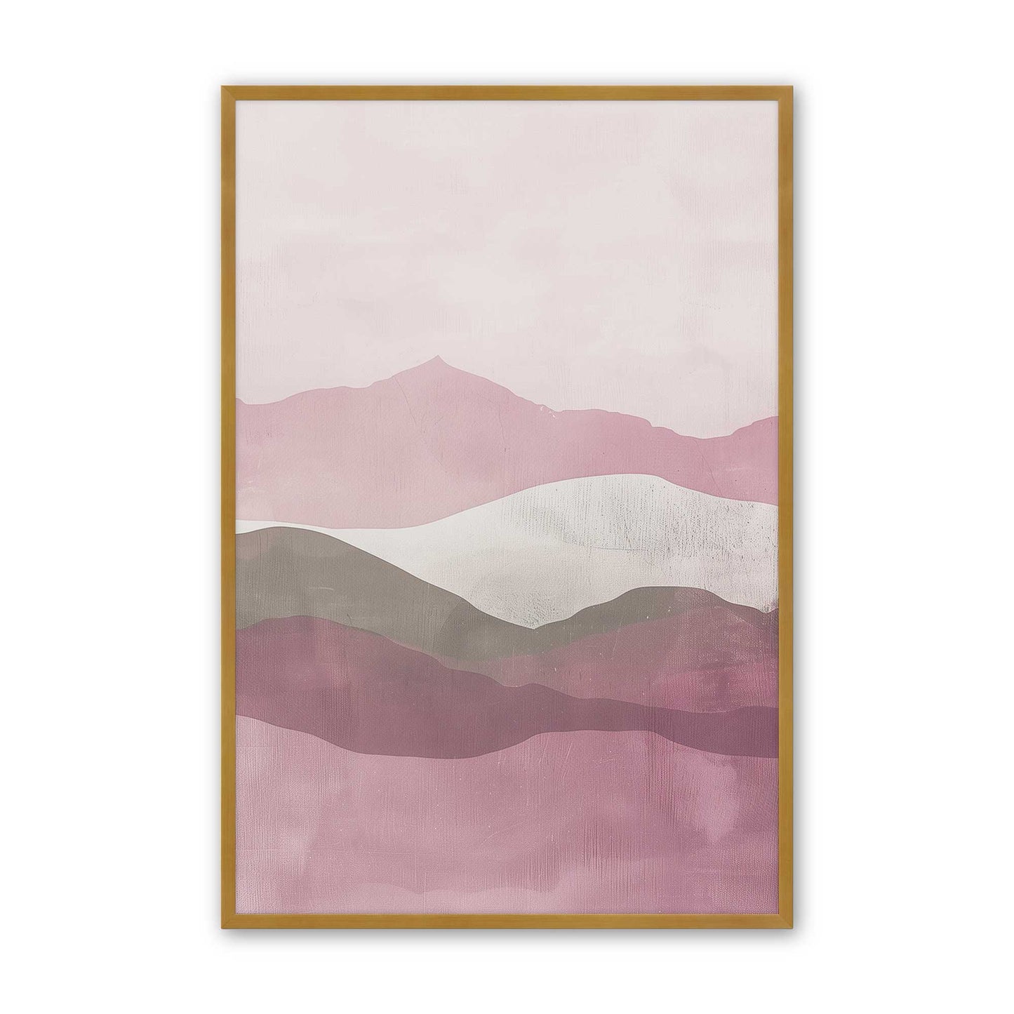 Blush Pink and Sage Green Abstract Mountain Set - Set of 3 Prints