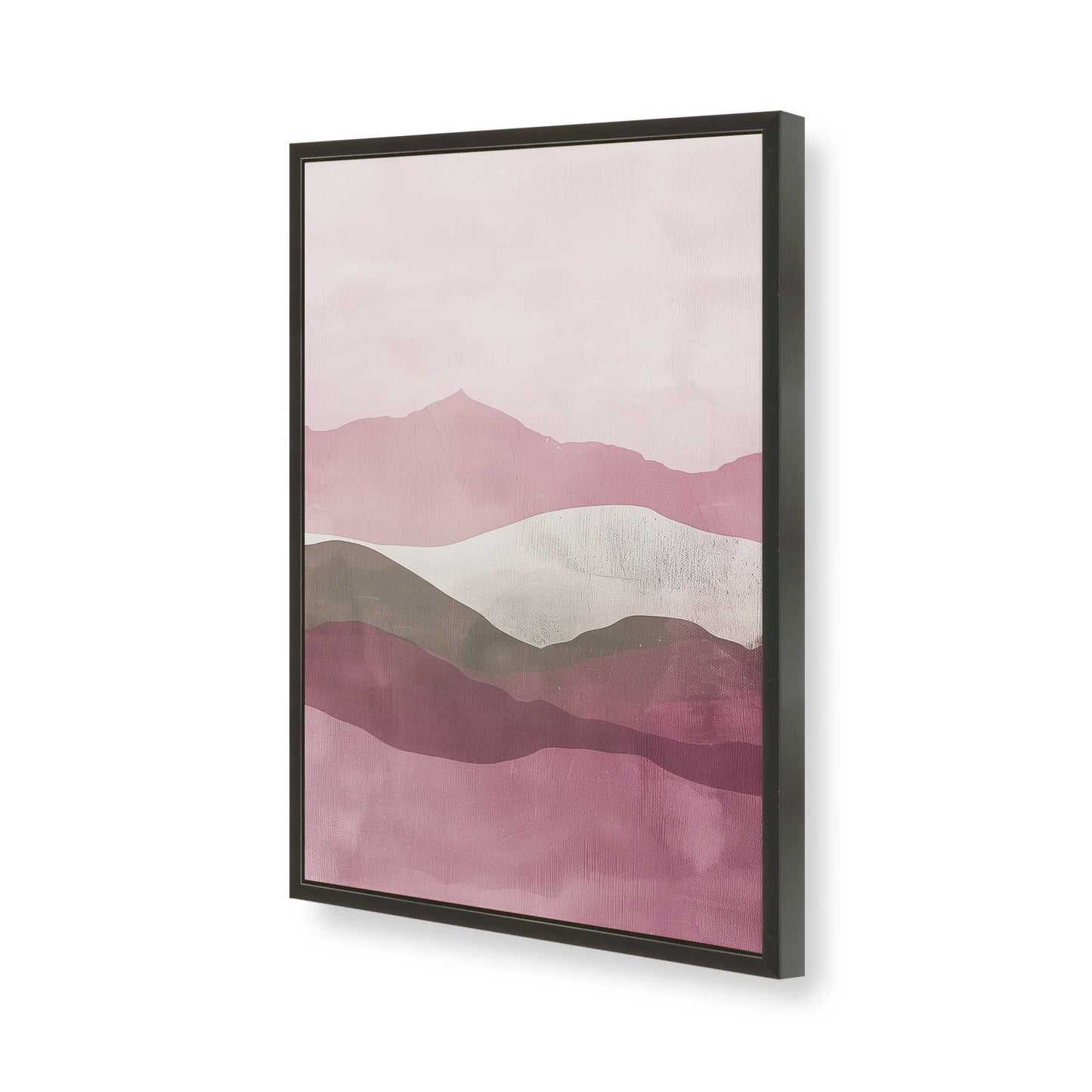 [Color:Satin Black], Picture of art in a Satin Black frame of the corner