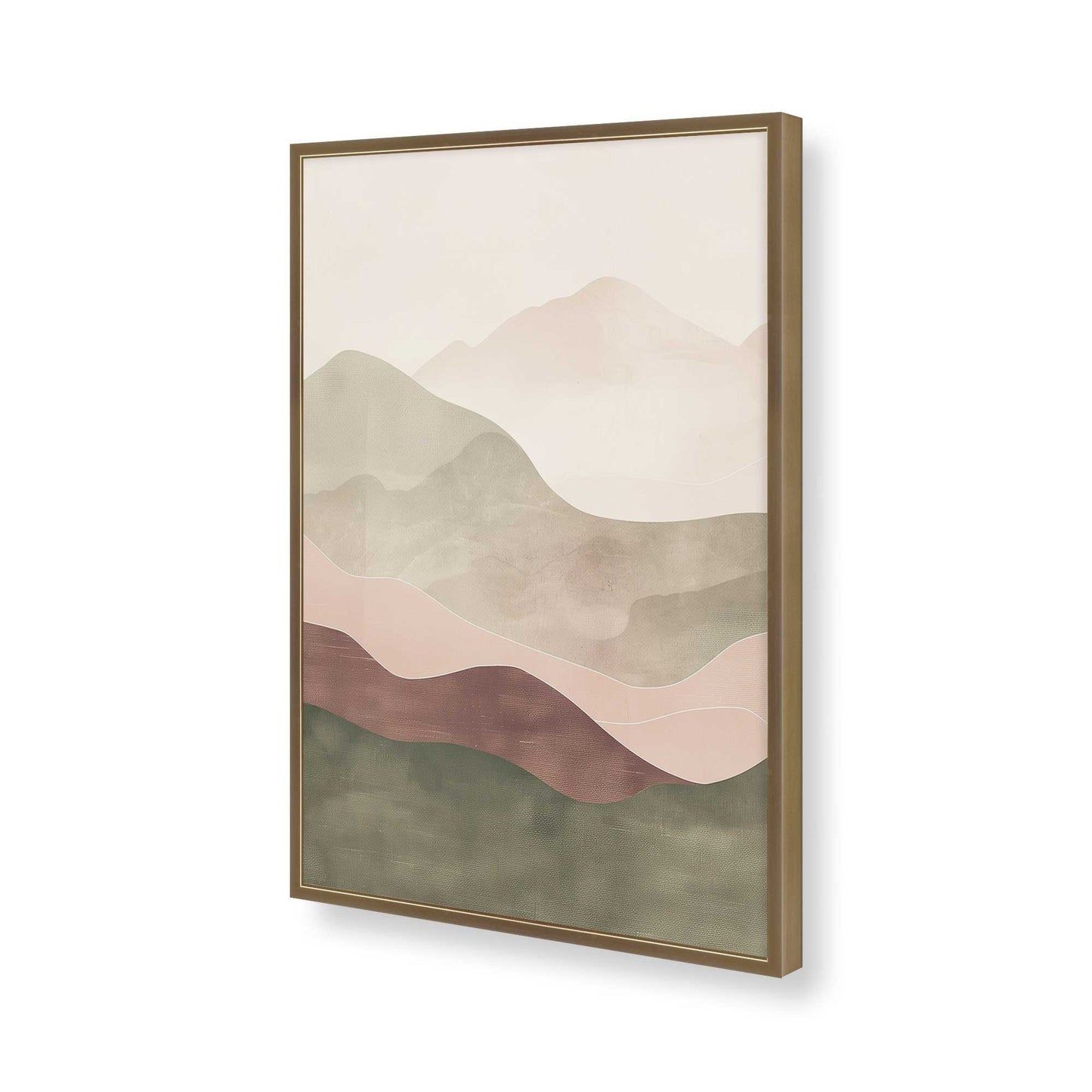 [Color:Brushed Gold], Picture of art in a Brushed Gold frame of the corner