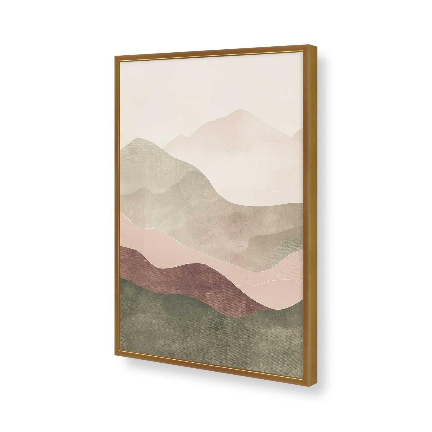 [Color:Polished Gold], Picture of art in a Polished Gold frame of the corner