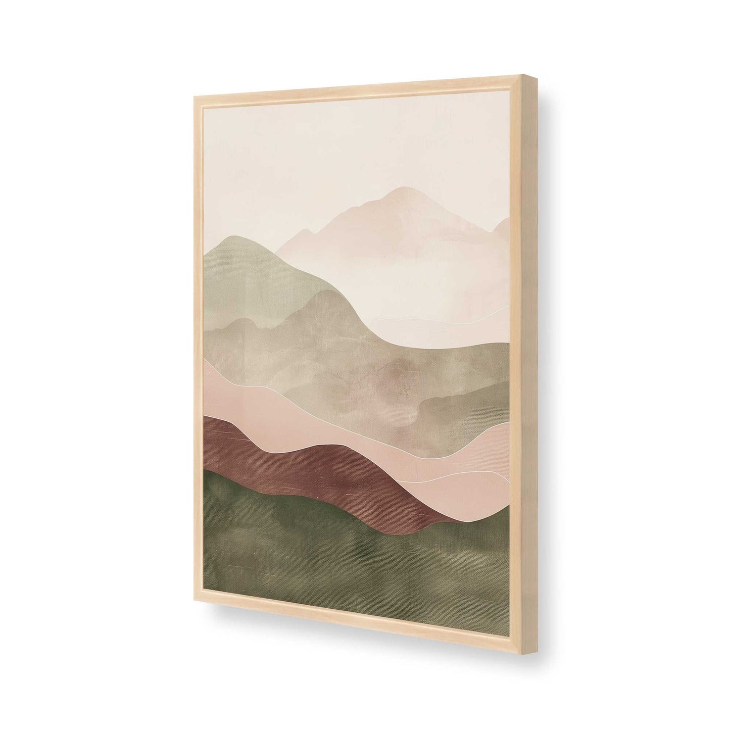 [Color:Raw Maple], Picture of art in a Raw Maple frame of the corner