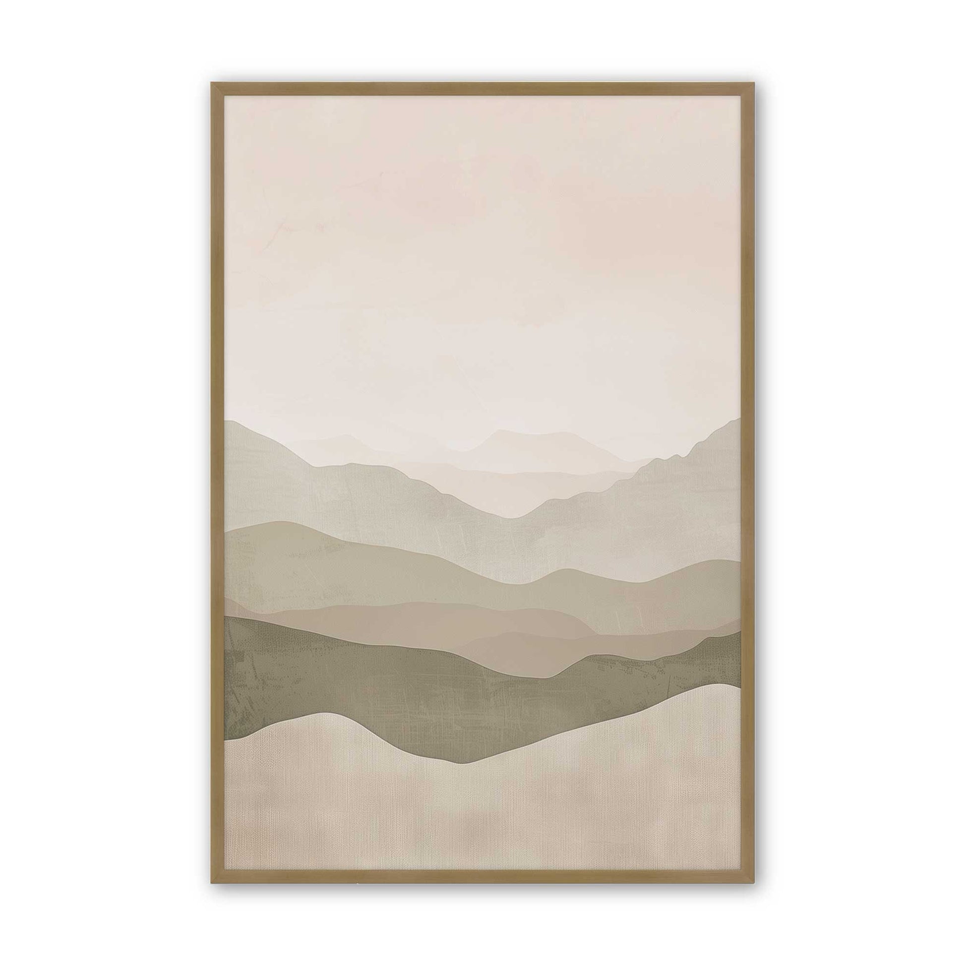 [Color:Brushed Gold], Picture of art in a Brushed Gold frame