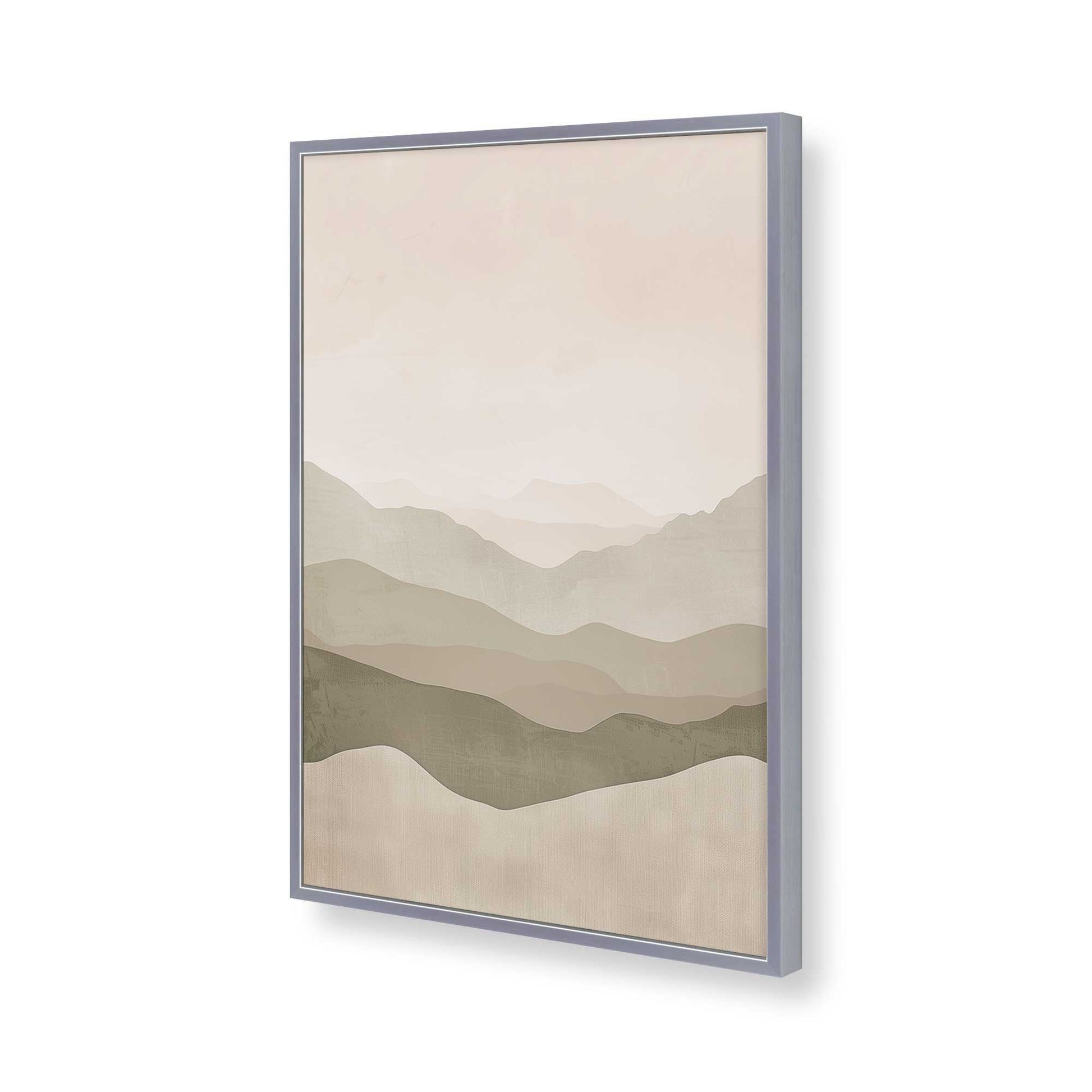 [Color:Polished Chrome], Picture of art in a Polished Chrome frame of the corner