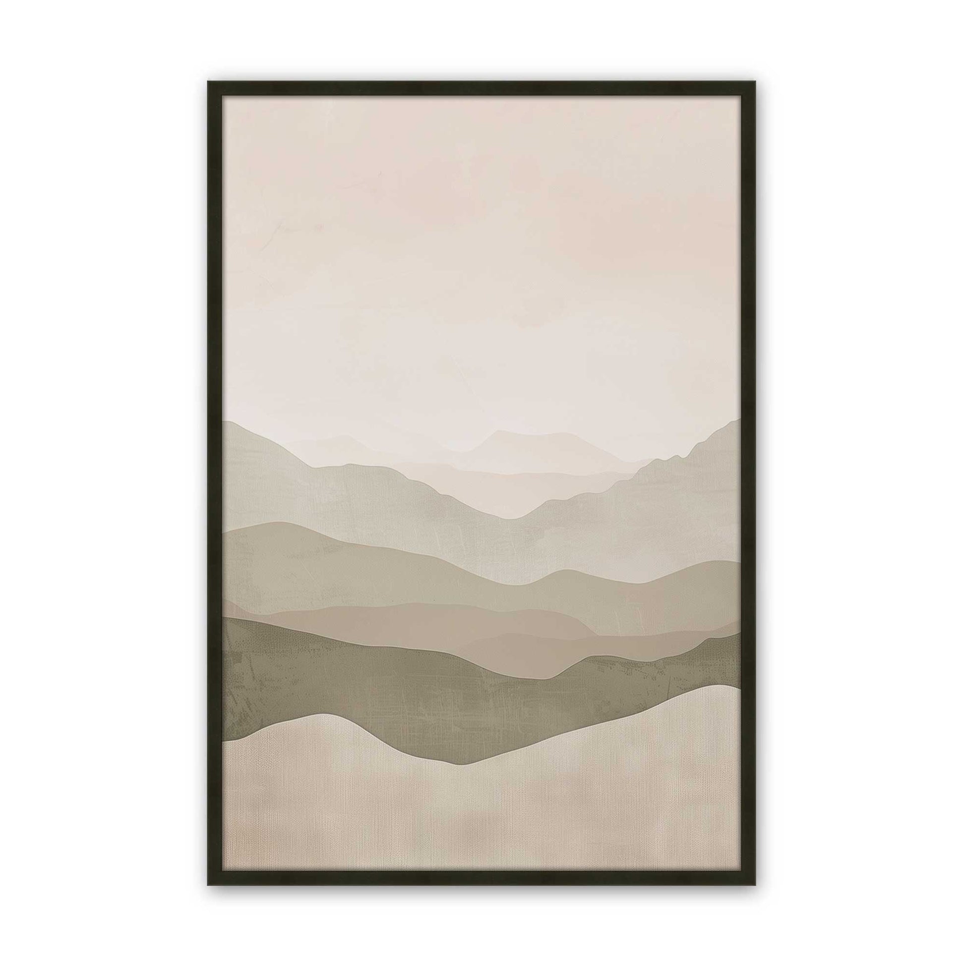 [Color:Satin Black], Picture of art in a Satin Black frame