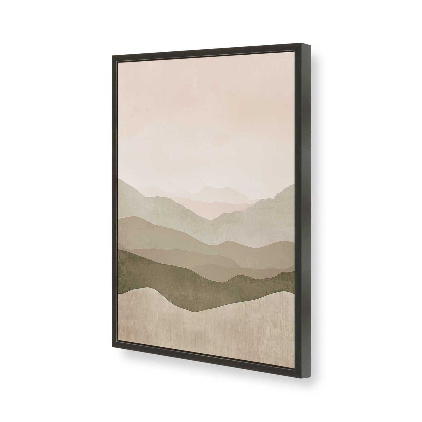 [Color:Satin Black], Picture of art in a Satin Black frame of the corner