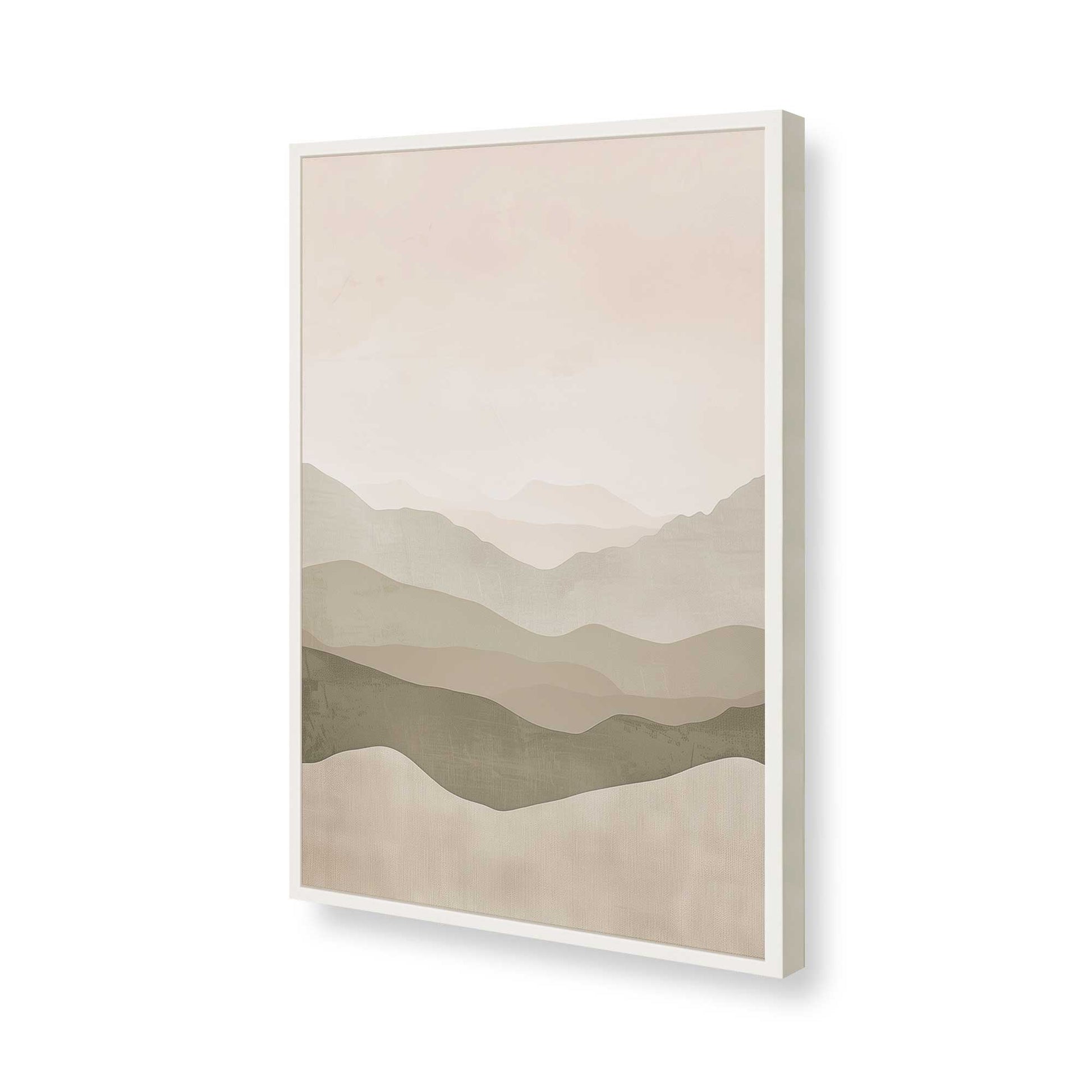 [Color:Opaque White], Picture of art in a Opaque White frame of the corner