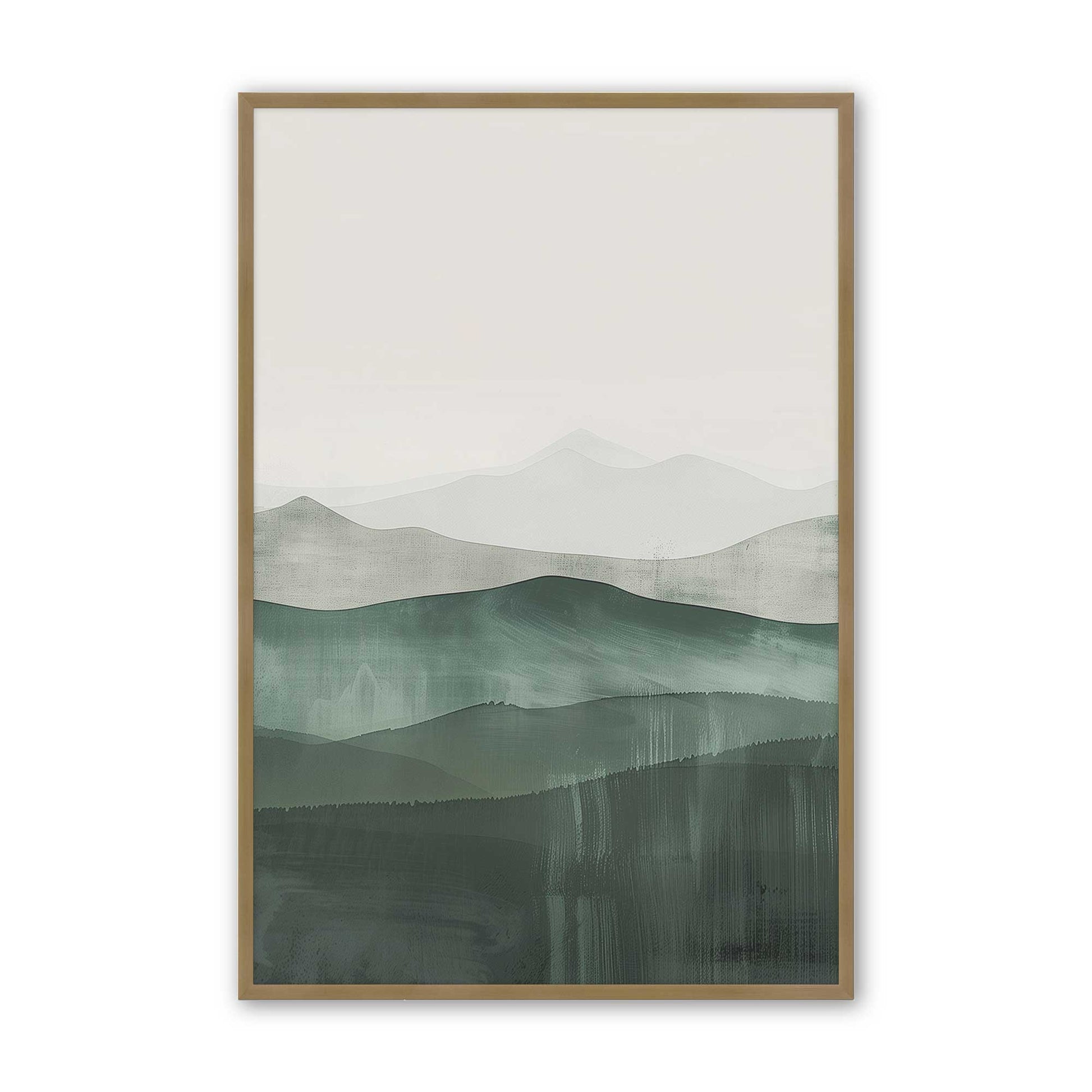 [Color:Brushed Gold], Picture of art in a Brushed Gold frame