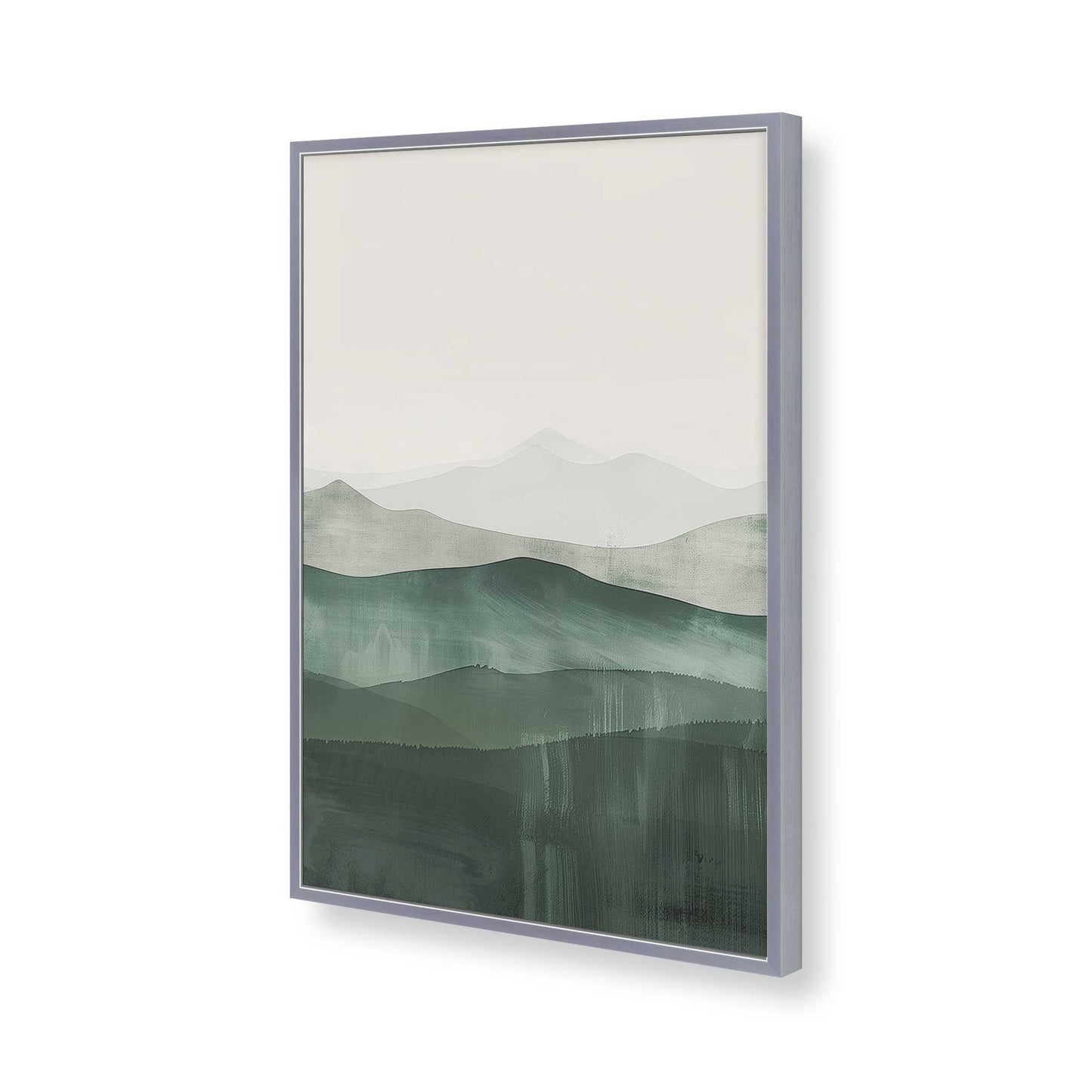 [Color:Polished Chrome], Picture of art in a Polished Chrome frame of the corner