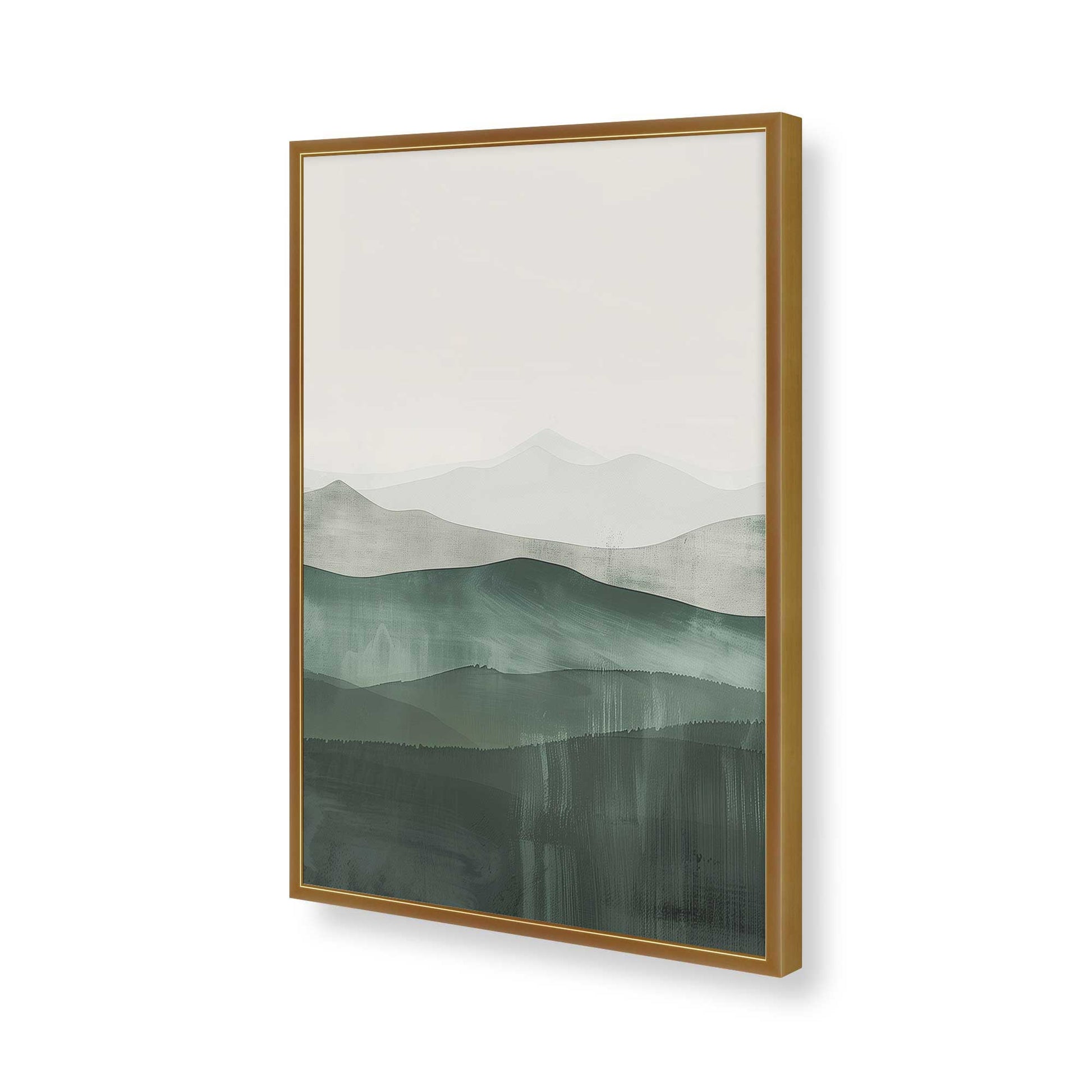 [Color:Polished Gold], Picture of art in a Polished Gold frame of the corner