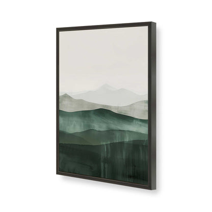 [Color:Satin Black], Picture of art in a Satin Black frame of the corner