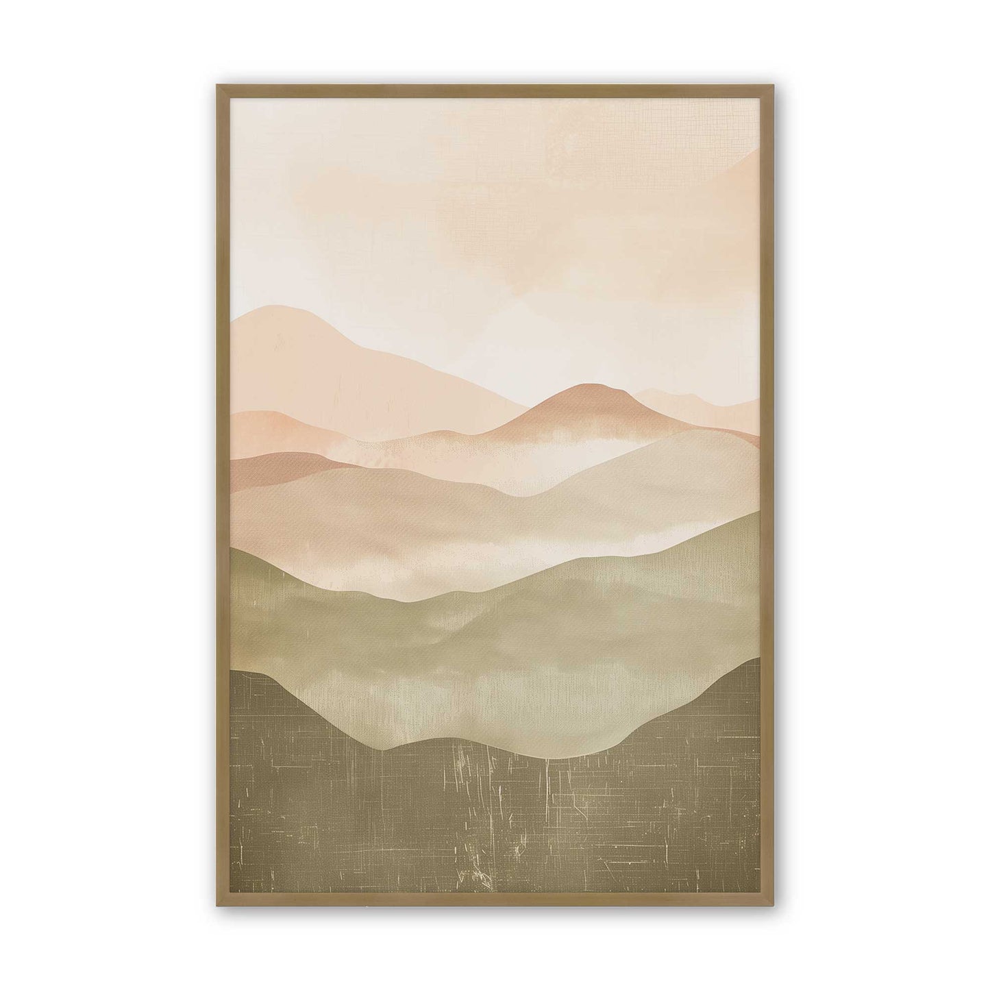 [Color:Brushed Gold], Picture of art in a Brushed Gold frame