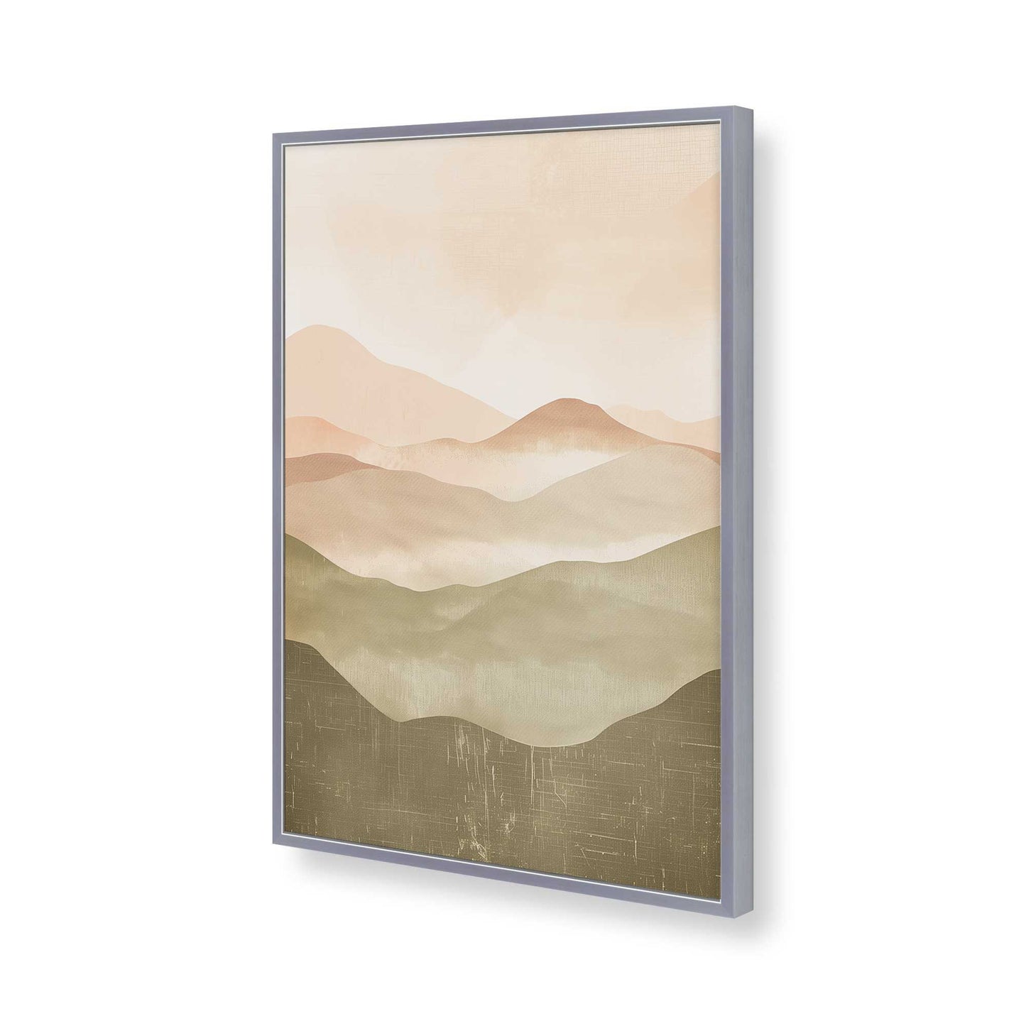 [Color:Polished Chrome], Picture of art in a Polished Chrome frame of the corner