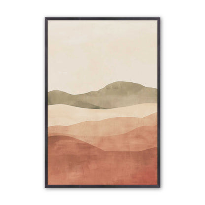 Earthy Desert Hills in Warm Terracotta Tones - Set of 3 Prints