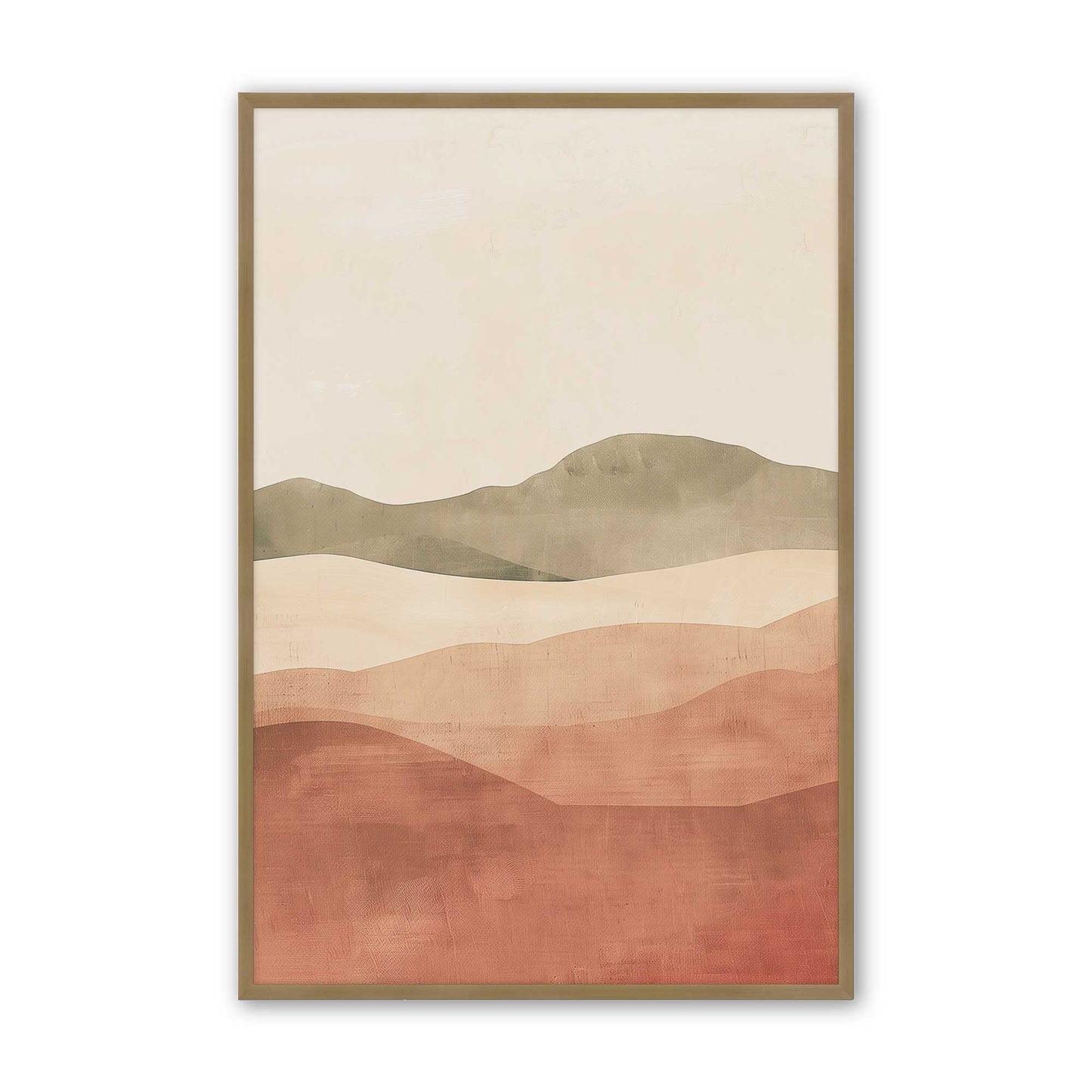 Earthy Desert Hills in Warm Terracotta Tones - Set of 3 Prints