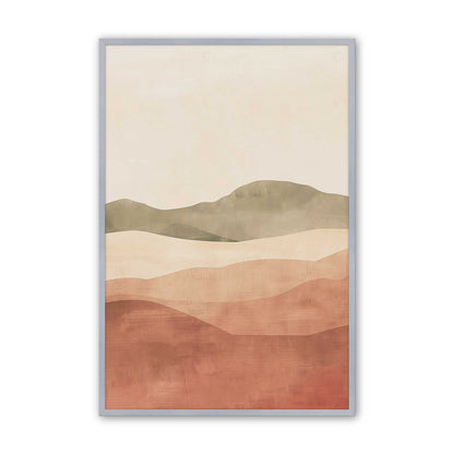Earthy Desert Hills in Warm Terracotta Tones - Set of 3 Prints