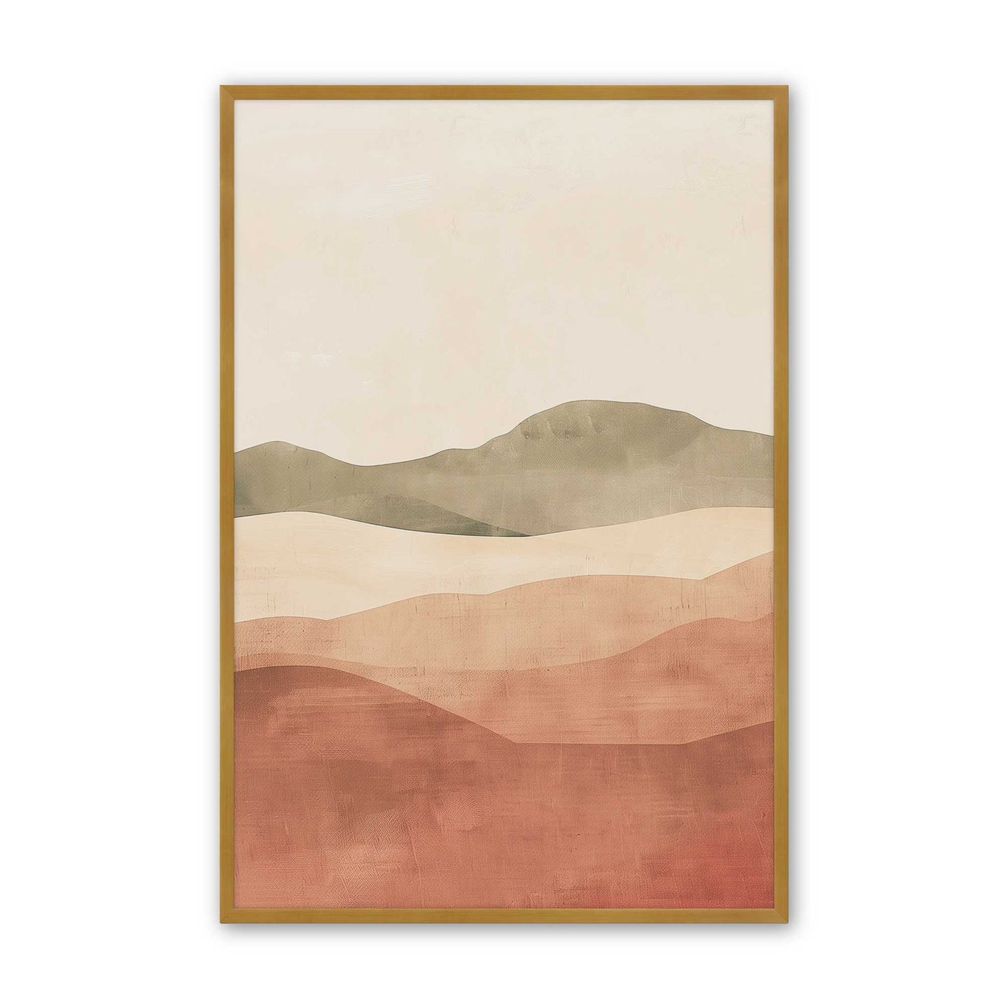 Earthy Desert Hills in Warm Terracotta Tones - Set of 3 Prints