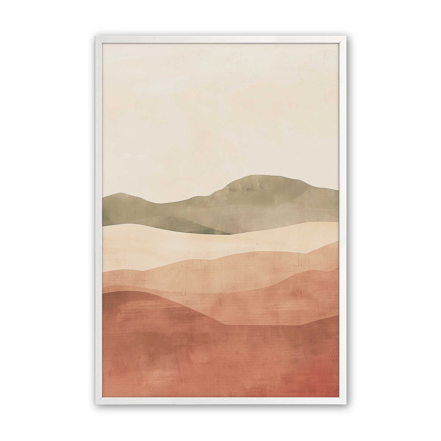 Earthy Desert Hills in Warm Terracotta Tones - Set of 3 Prints