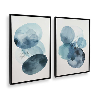 [Color:Satin Black], Picture of art in a Satin Black frame at an angle