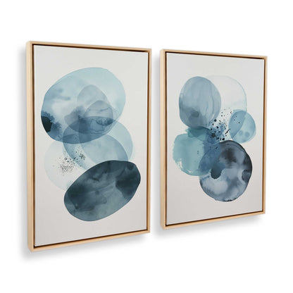 [Color:American Maple], Picture of art in a American Maple frame at an angle