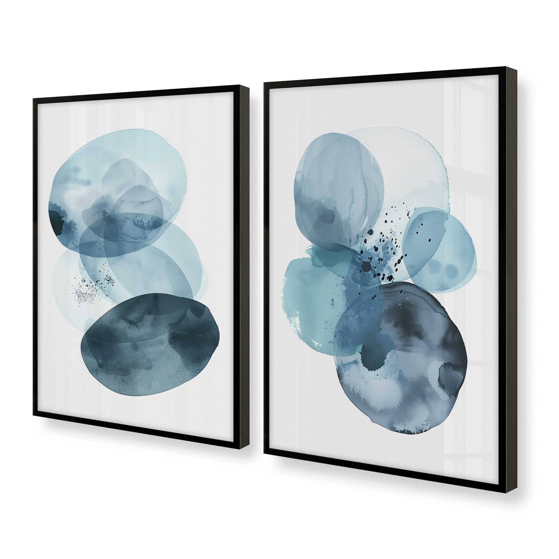 [Color:Satin Black], Picture of art in a Satin Black frame at an angle