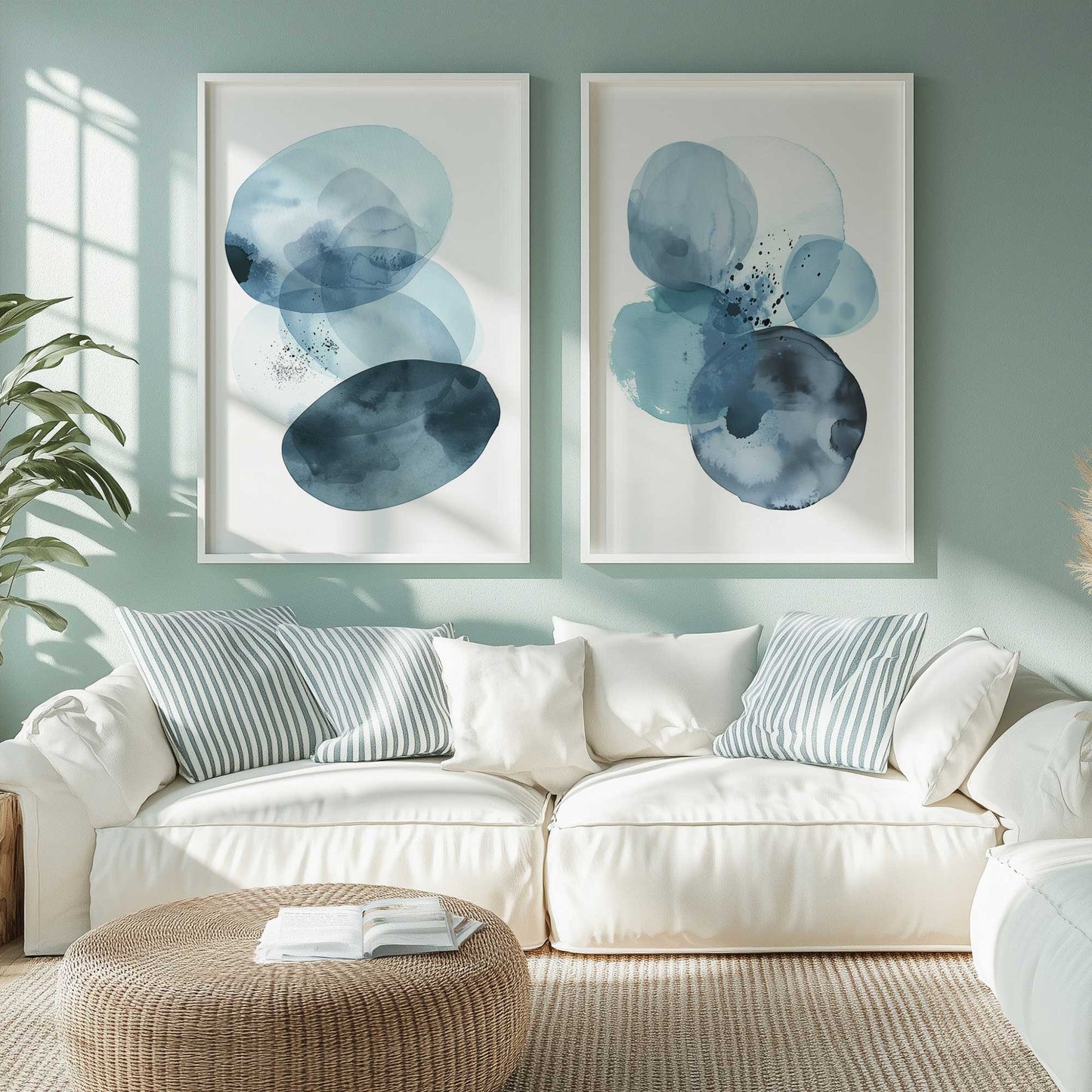 [Color:Satin Black], Picture of art in a Satin Black frame