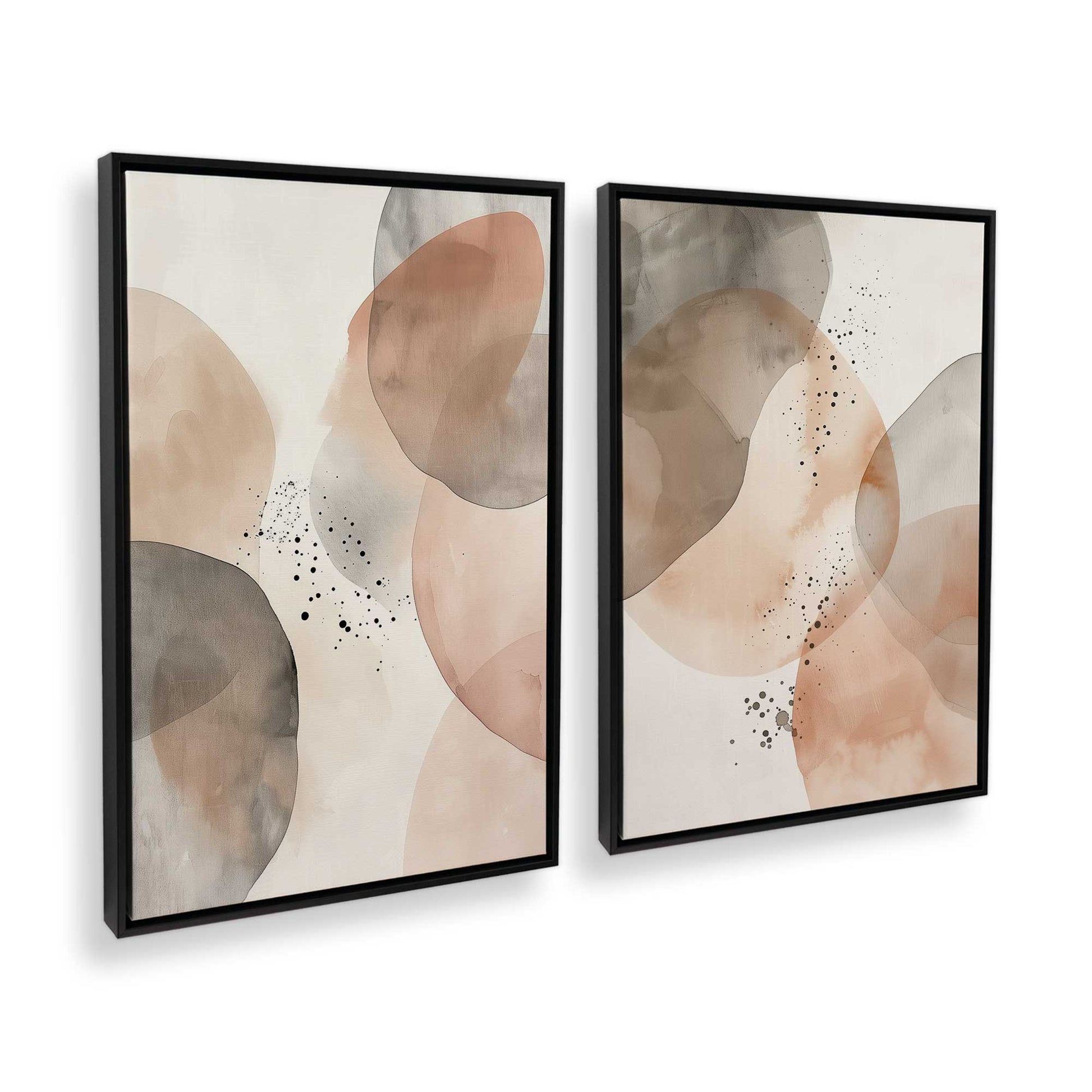 [Color:Satin Black], Picture of art in a Satin Black frame at an angle