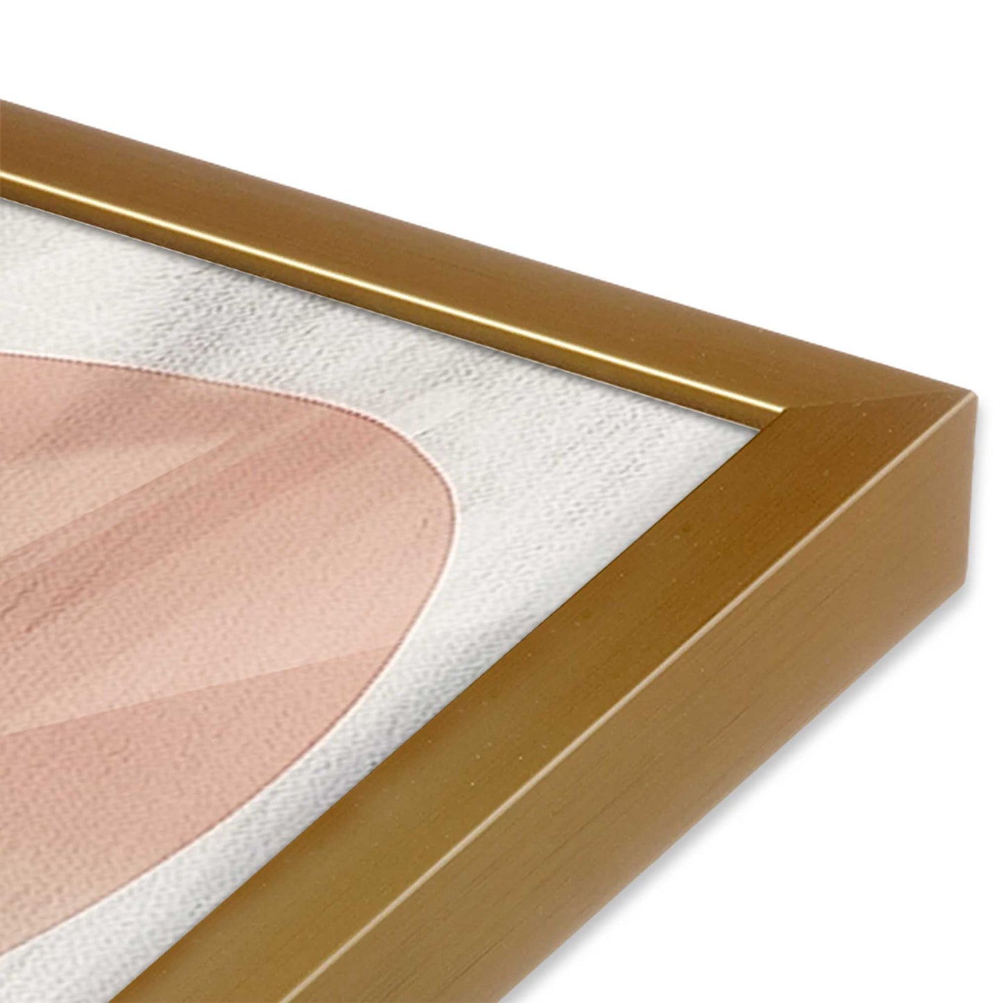 [Color:Polished Gold], Picture of art in a Polished Gold frame of the corner
