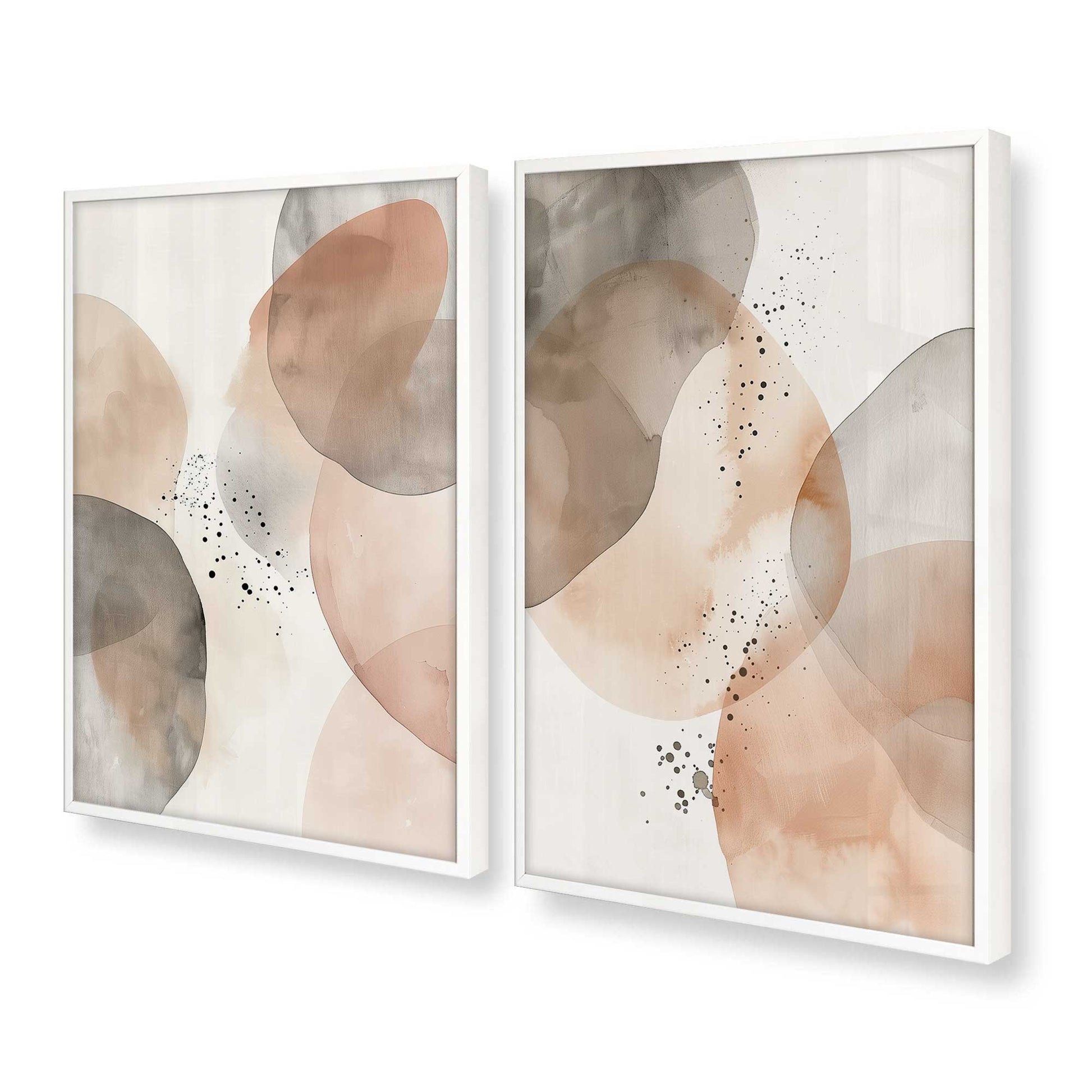 [Color:Opaque White], Picture of art in a Opaque White frame at an angle