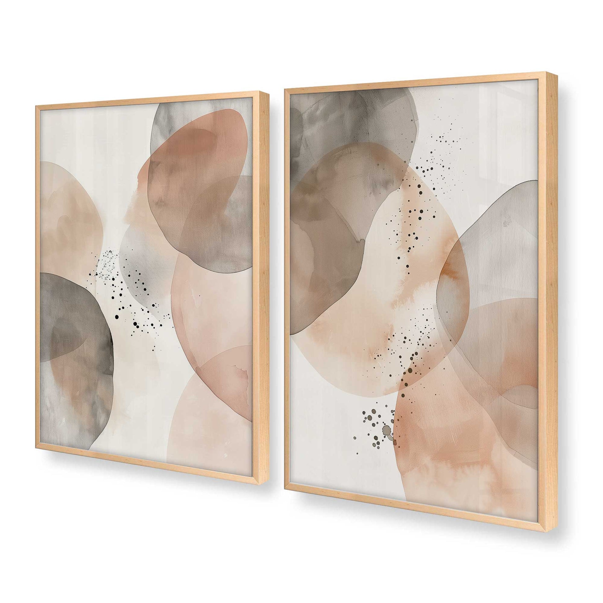 [Color:Raw Maple], Picture of art in a Raw Maple frame at an angle