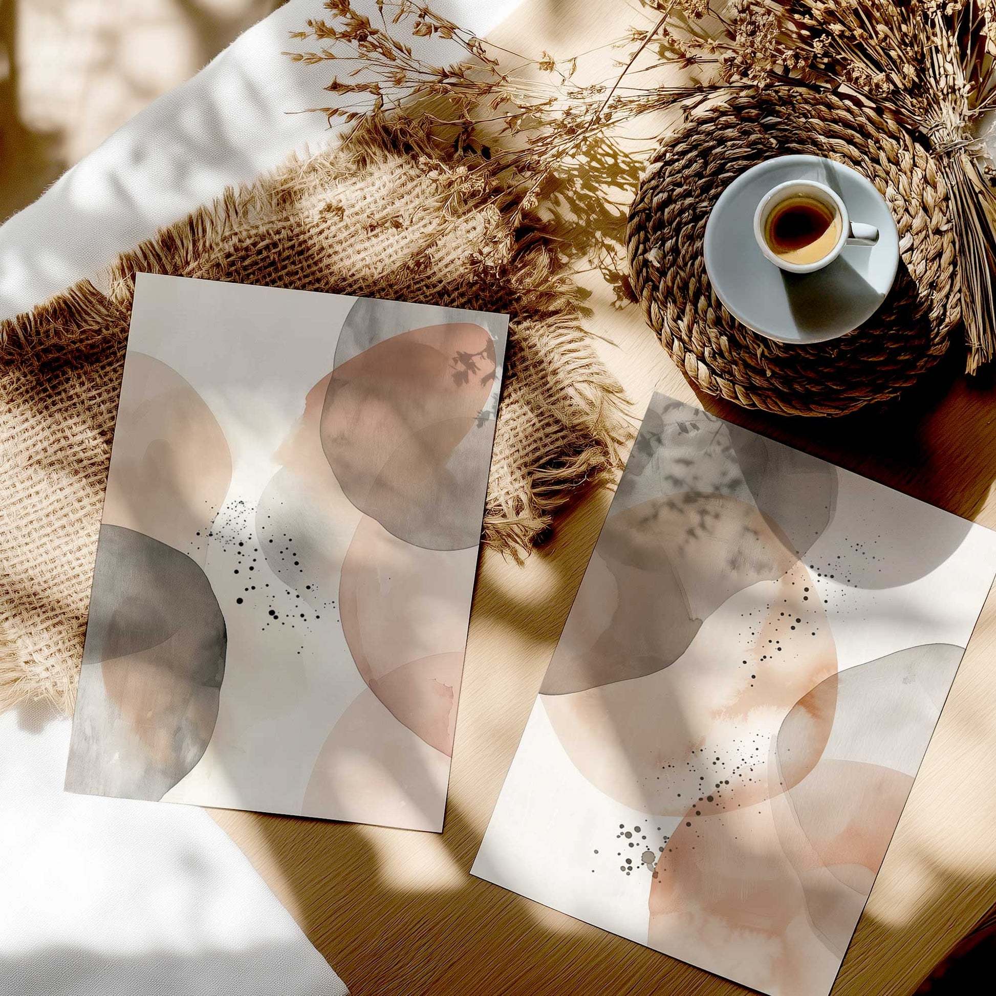 [color:Rolled Print], Picture in a room