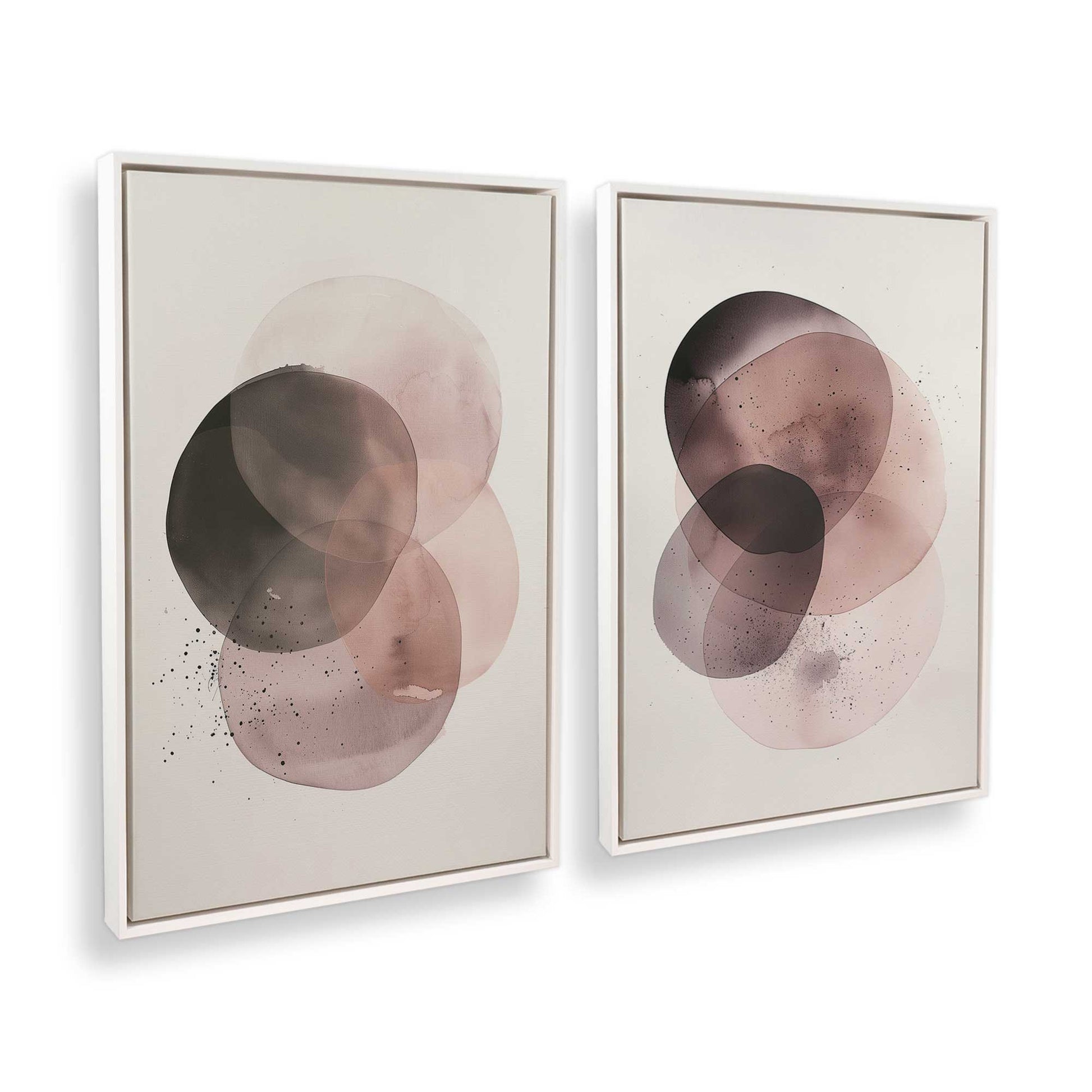 [Color:Opaque White], Picture of art in a White frame at an angle