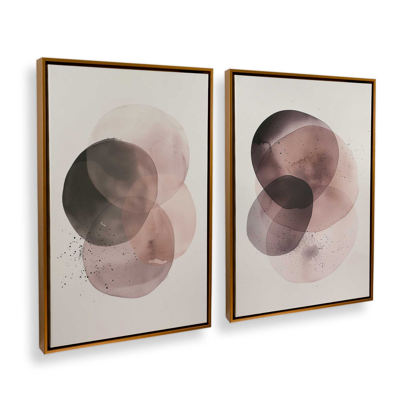 [Color:Polished Gold], Picture of art in a Polished Gold frame at an angle