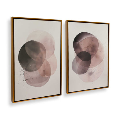 [Color:Polished Gold], Picture of art in a Polished Gold frame at an angle