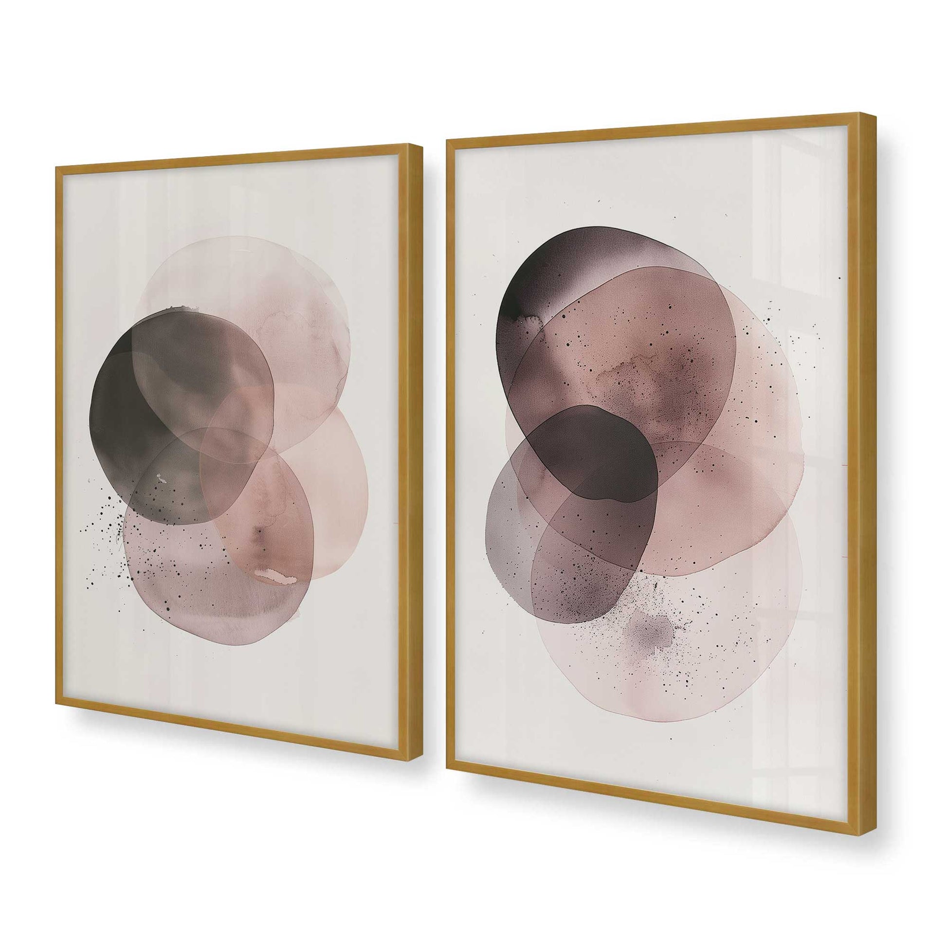 [Color:Polished Gold], Picture of art in a Polished Gold frame at an angle