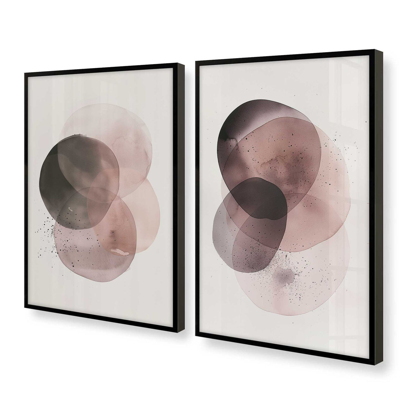 [Color:Satin Black], Picture of art in a Satin Black frame at an angle