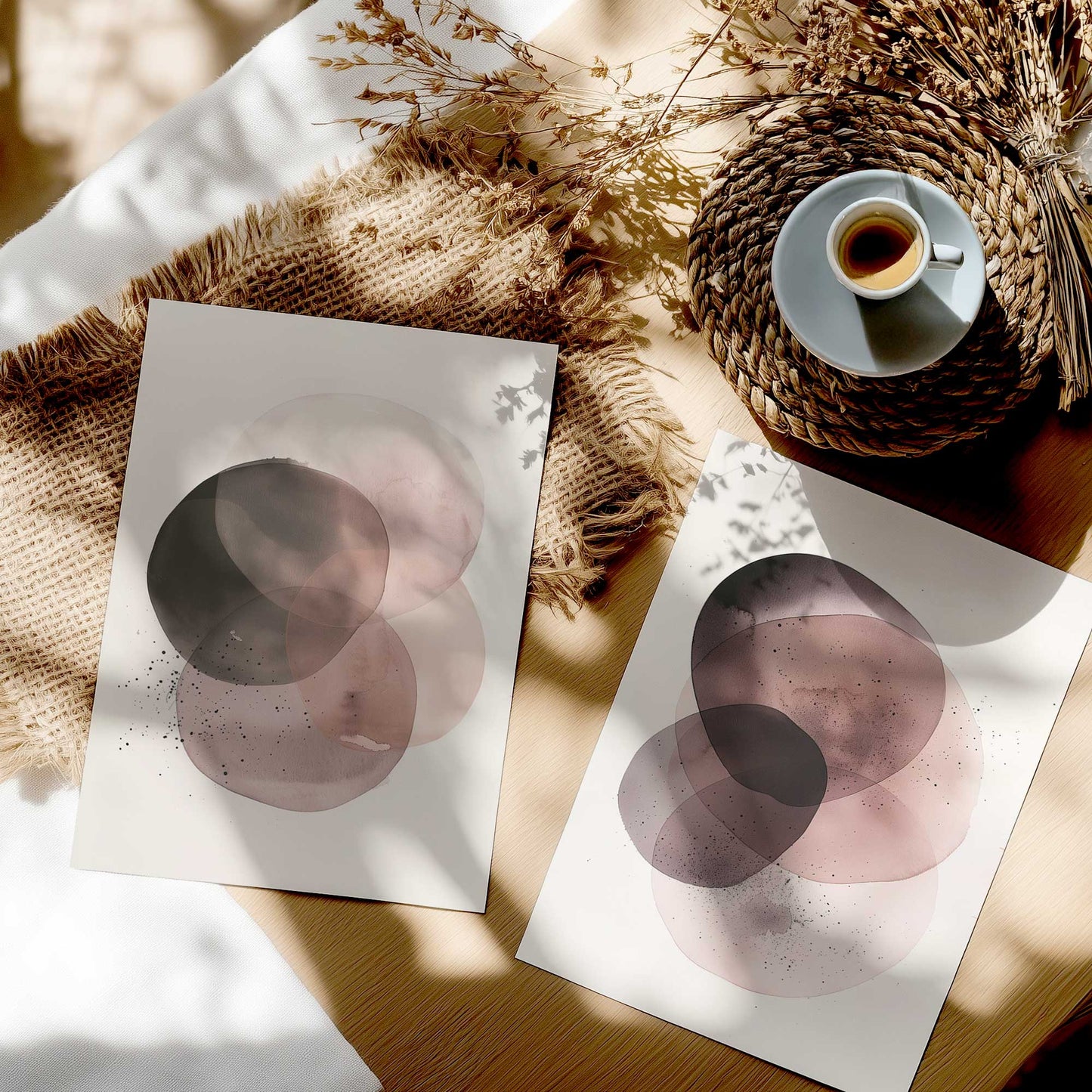 [color:Rolled Print], Picture in a room