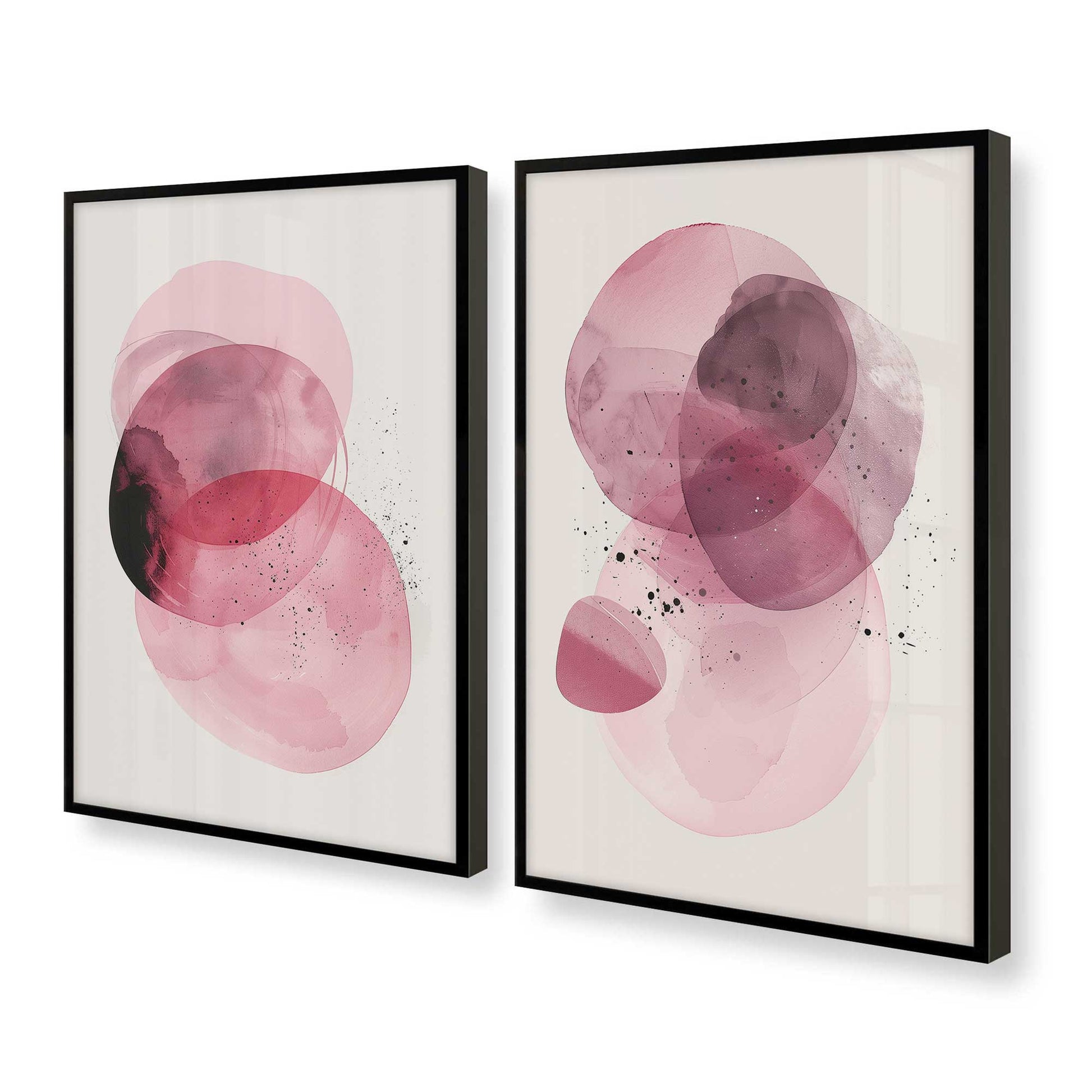 [Color:Satin Black], Picture of art in a Satin Black frame at an angle