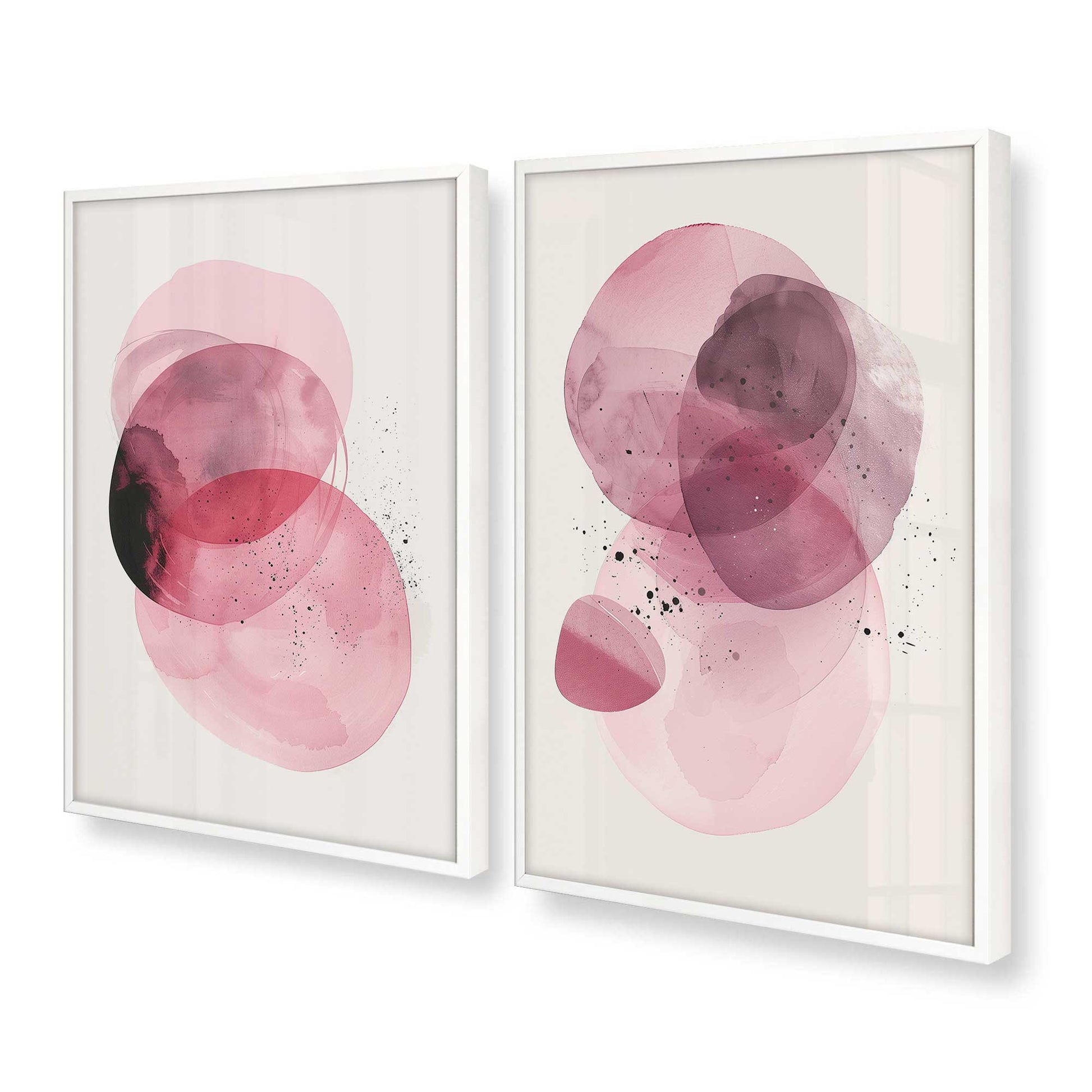 [Color:Opaque White], Picture of art in a Opaque White frame at an angle