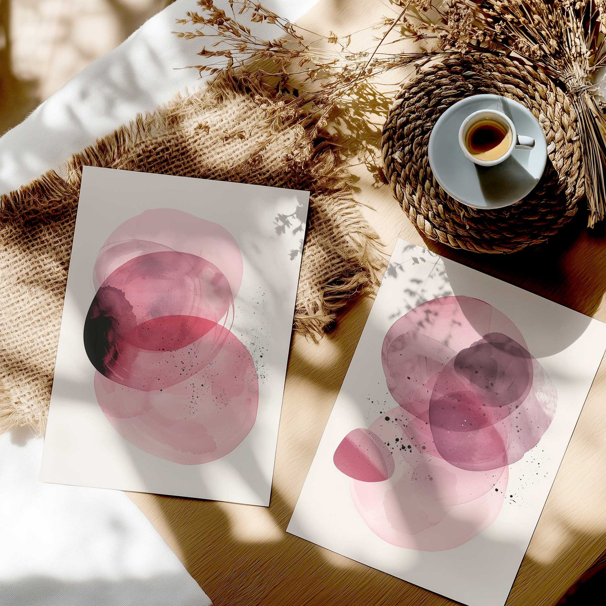 [color:Rolled Print], Picture in a room