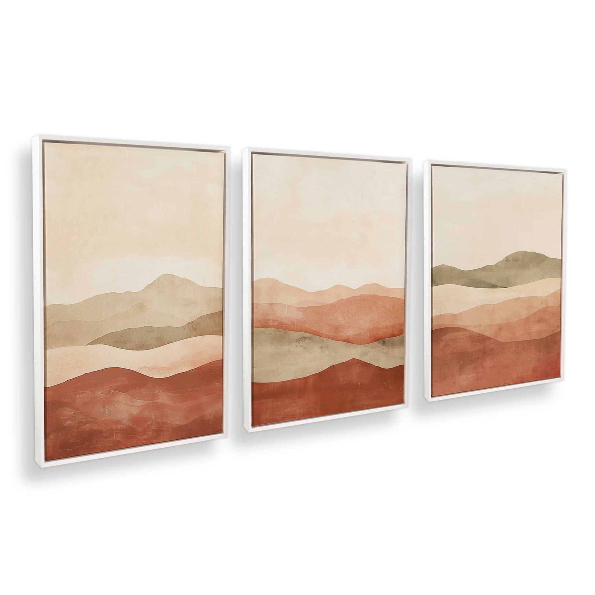 [Color:Opaque White], Picture of art in a White frame at an angle