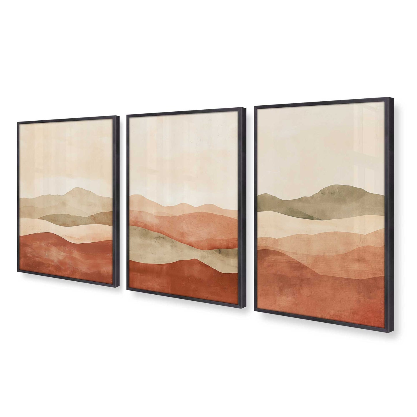 [Color:Weathered Zinc], Picture of art in a Weathered Zinc frame at an angle