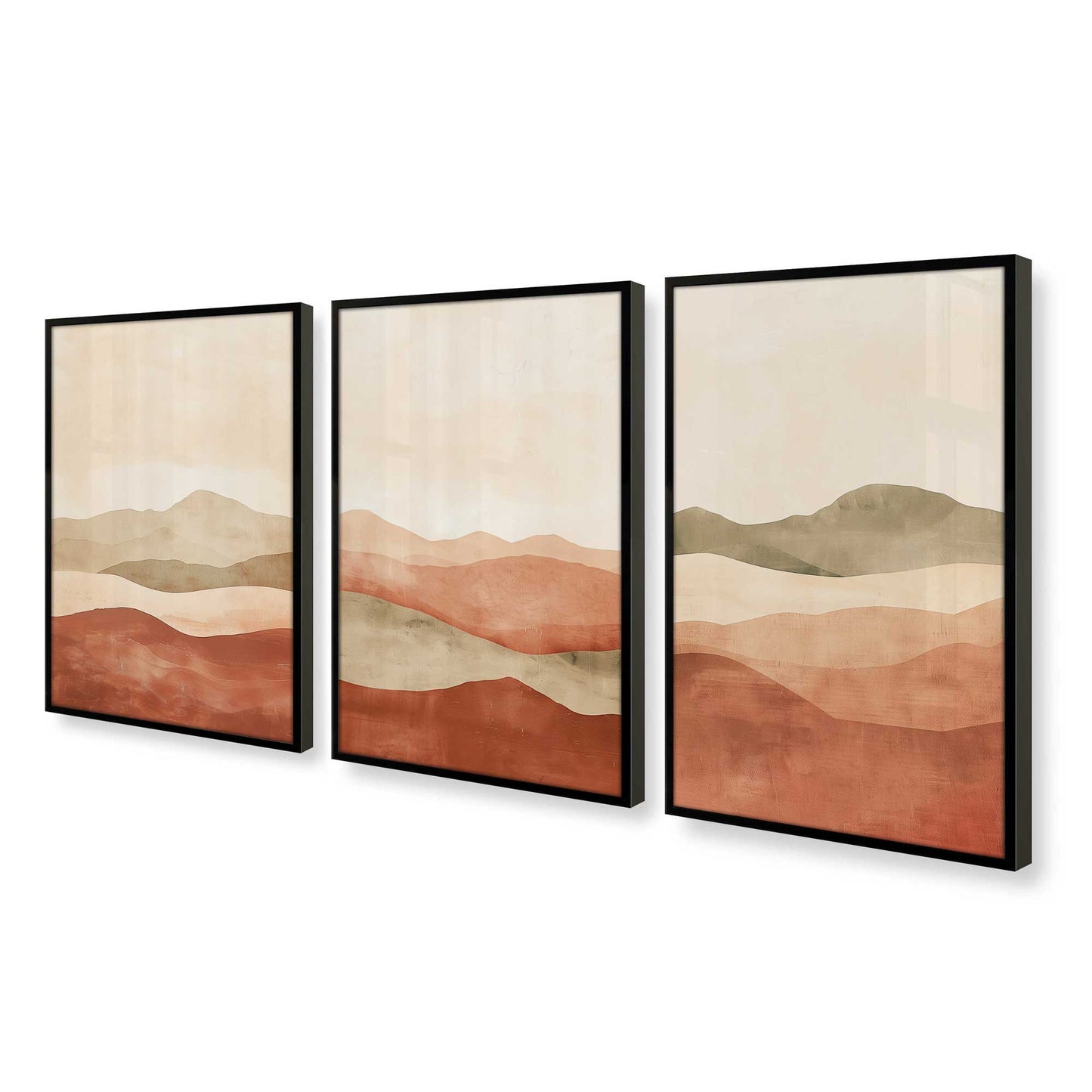 [Color:Satin Black], Picture of art in a Satin Black frame at an angle