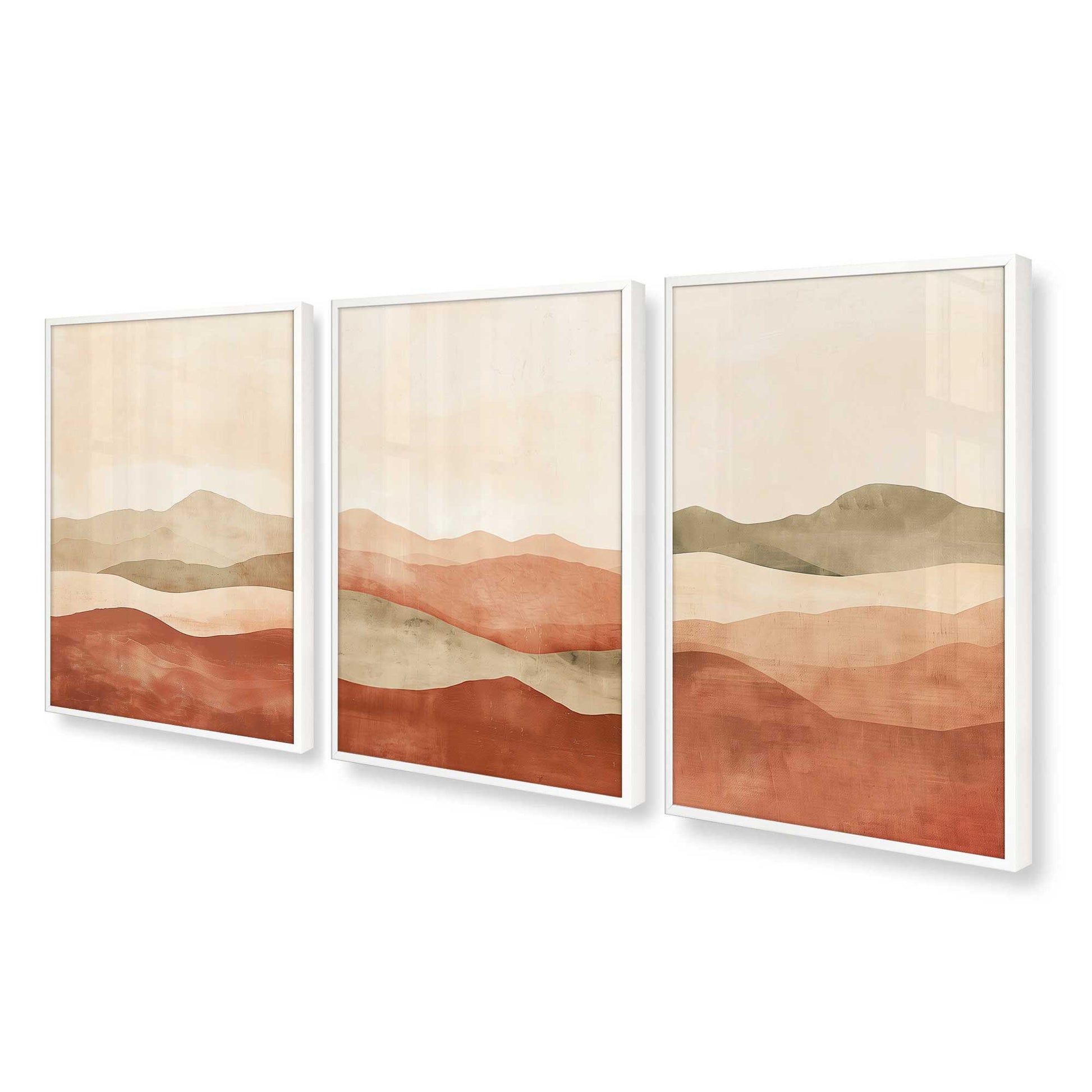 [Color:Opaque White], Picture of art in a Opaque White frame at an angle