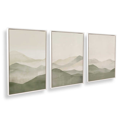 [Color:Opaque White], Picture of art in a White frame at an angle