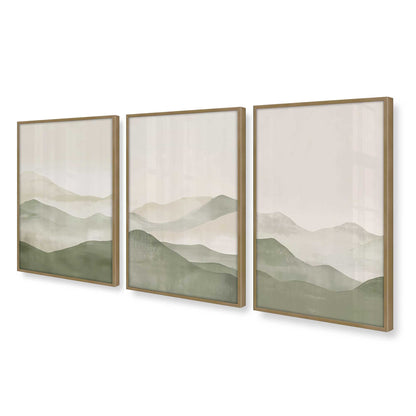 [Color:Brushed Gold], Picture of art in a Brushed Gold frame at an angle